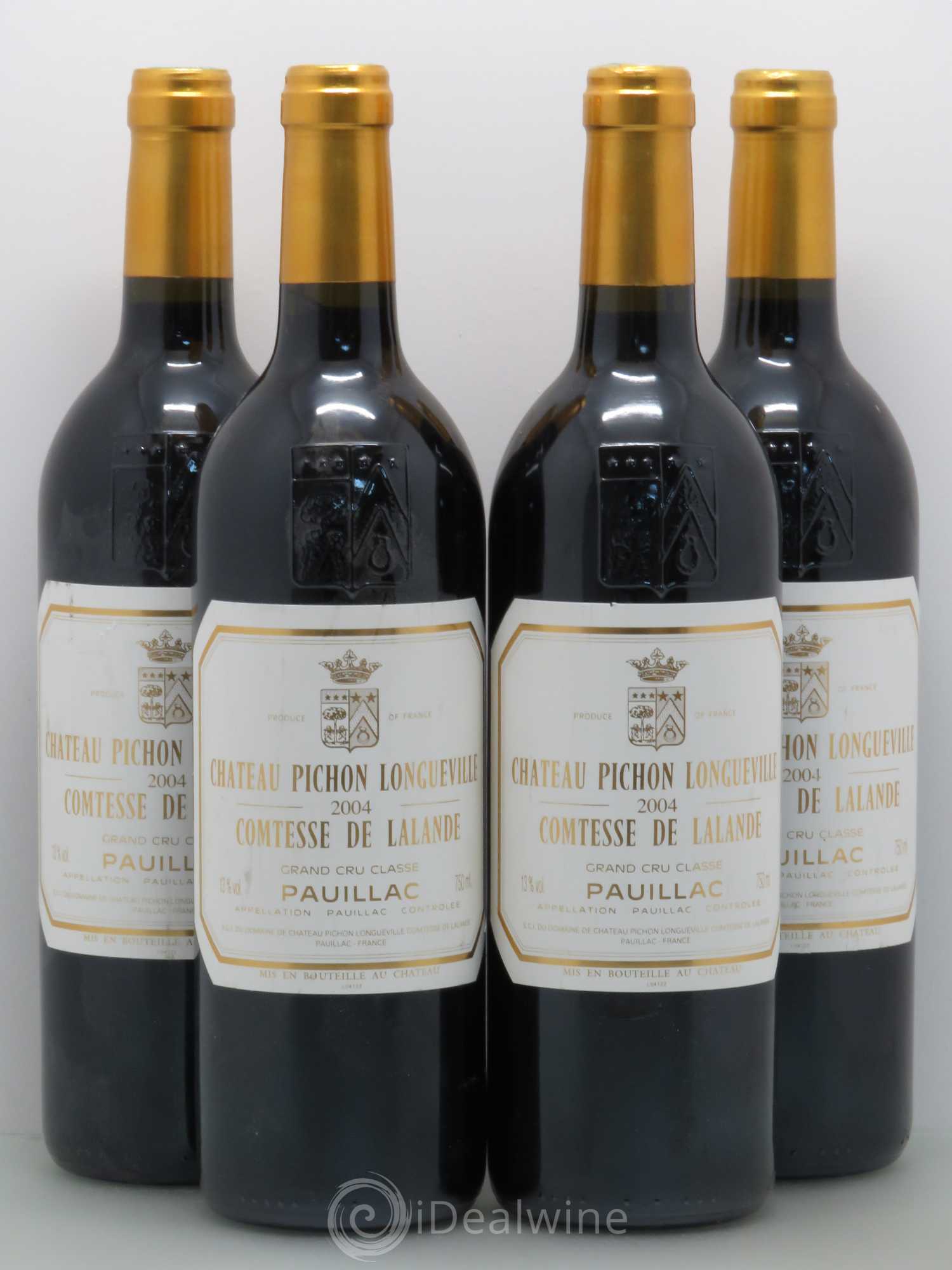 Château Pichon Longueville Comtesse de Lalande 2ème Grand Cru Classé 2004 - Lot de 4 bouteilles - 0