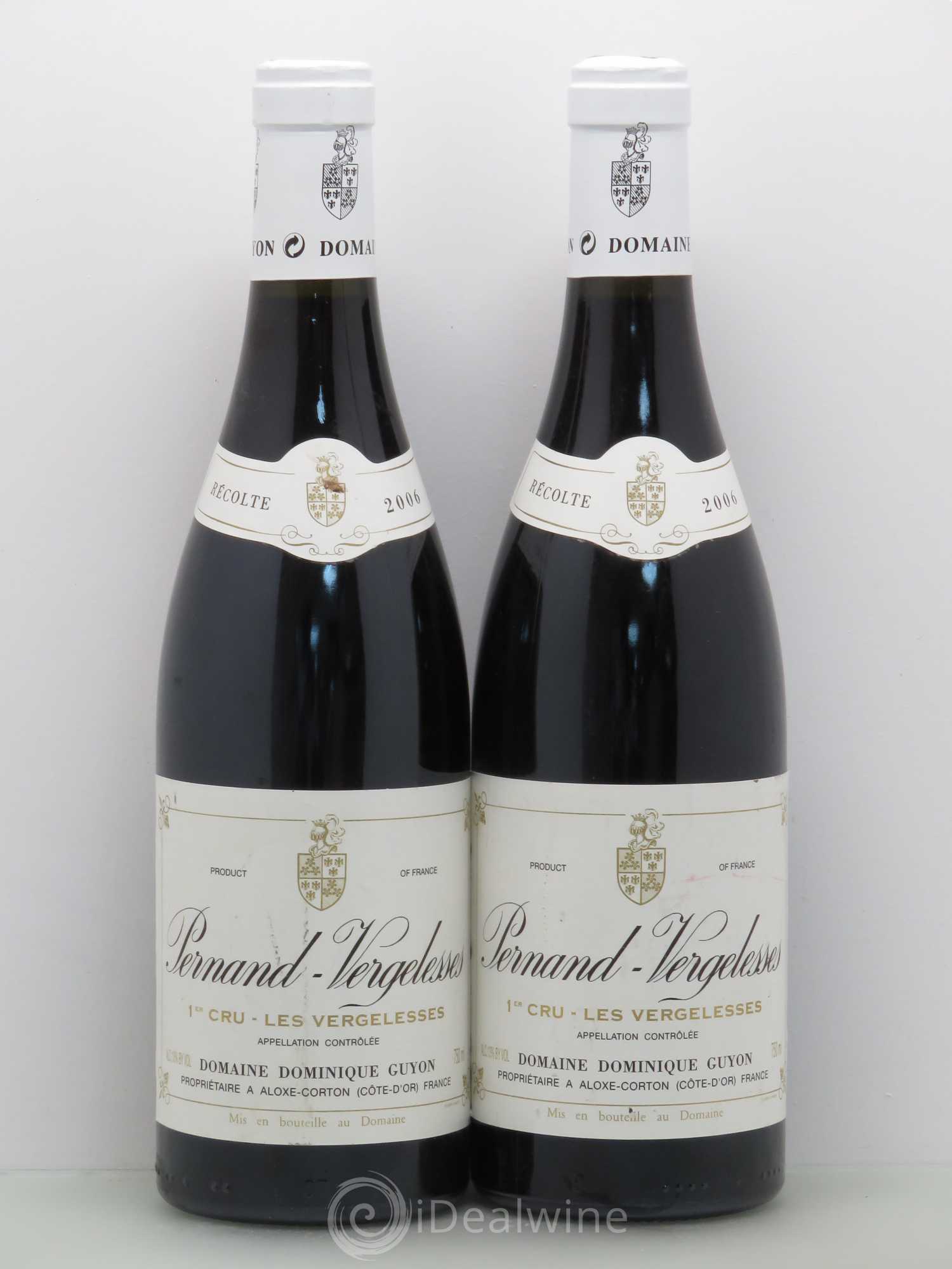 Pernand-Vergelesses 1er Cru Les Vergelesses - A.Guyon 2006 - Posten von 2 Flaschen - 0