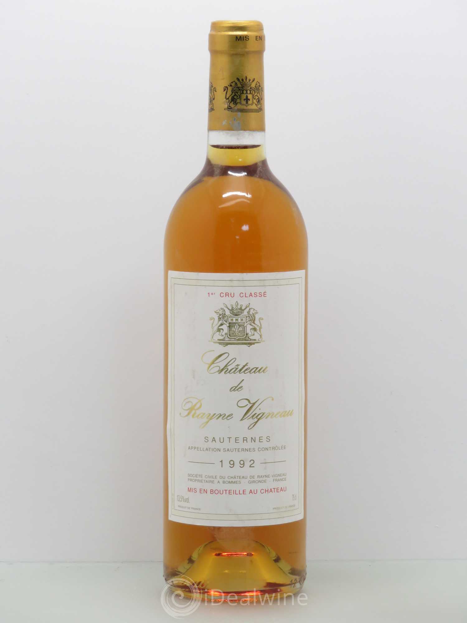Château de Rayne Vigneau 1er Grand Cru Classé 1992 - Lotto di 1 bottiglia - 0