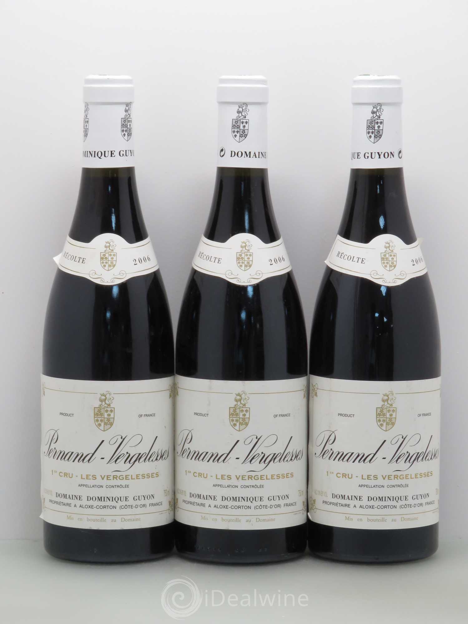 Pernand-Vergelesses 1er Cru Les Vergelesses - A.Guyon 2006 - Posten von 6 Flaschen - 2