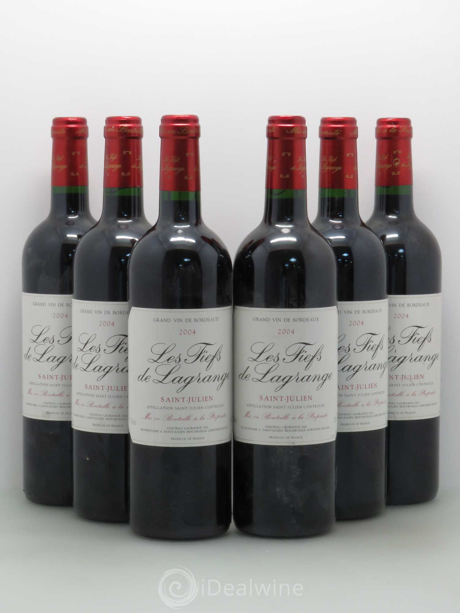 Les Fiefs de Lagrange Second Vin 2004 - Lot de 6 bouteilles - 0