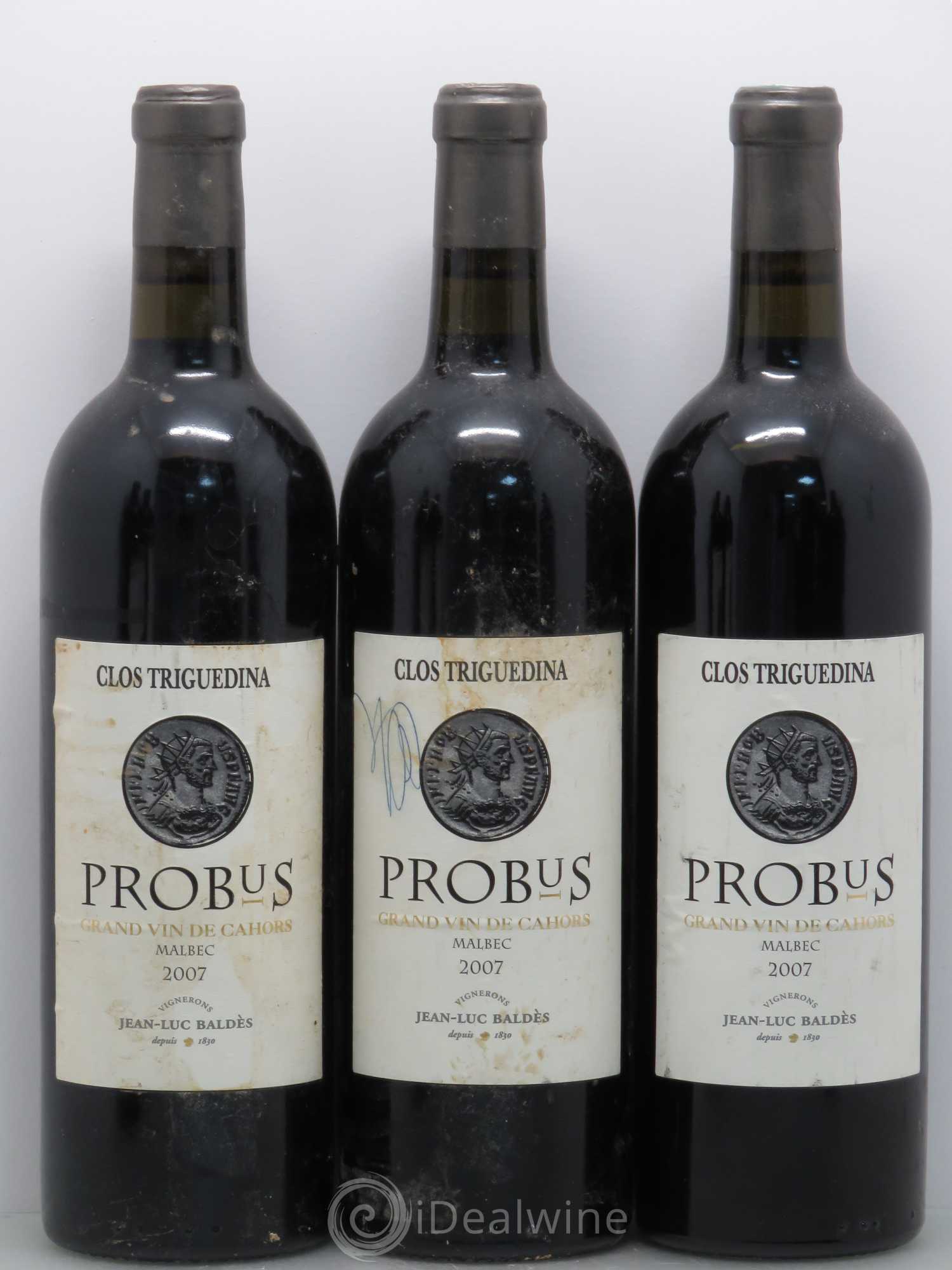 Cahors Clos Triguedina Probus Jean-Luc Baldès 2007 - Lot de 6 bouteilles - 1