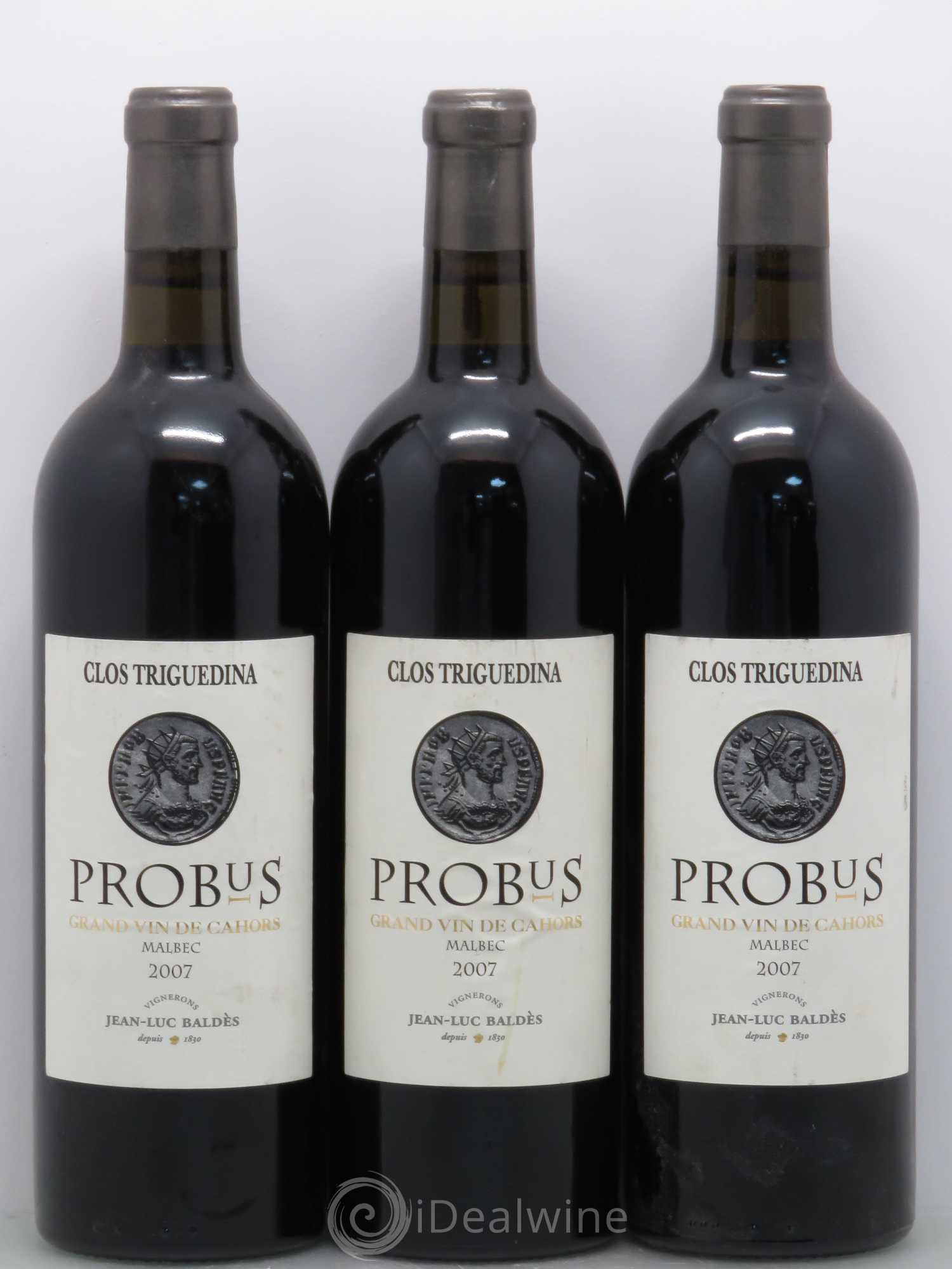 Cahors Clos Triguedina Probus Jean-Luc Baldès 2007 - Lot de 6 bouteilles - 2