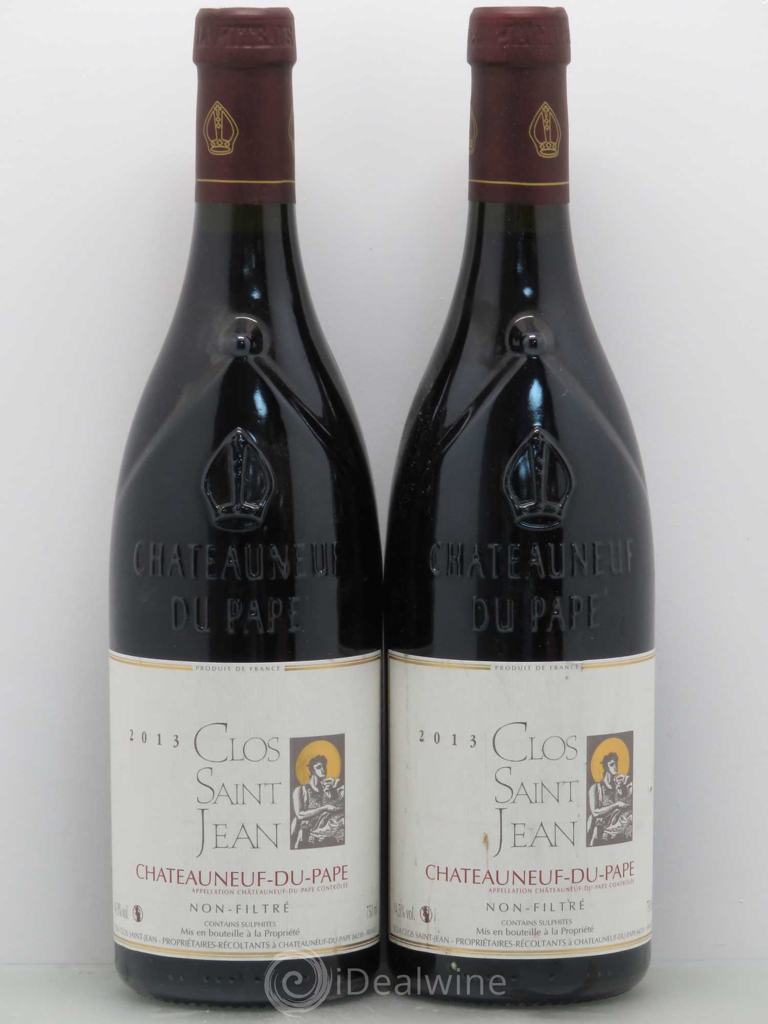 Châteauneuf-du-Pape Clos Saint-Jean Pascal et Vincent Maurel 2013 - Lot de 2 bouteilles - 0