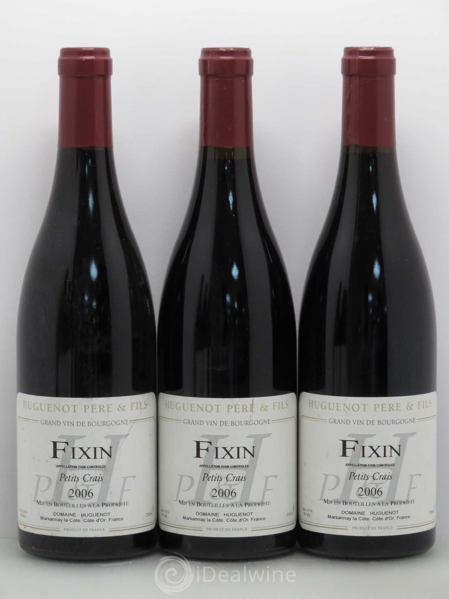 Fixin Les Petits Crais Domaine Huguenot 2006 - Posten von 6 Flaschen - 2