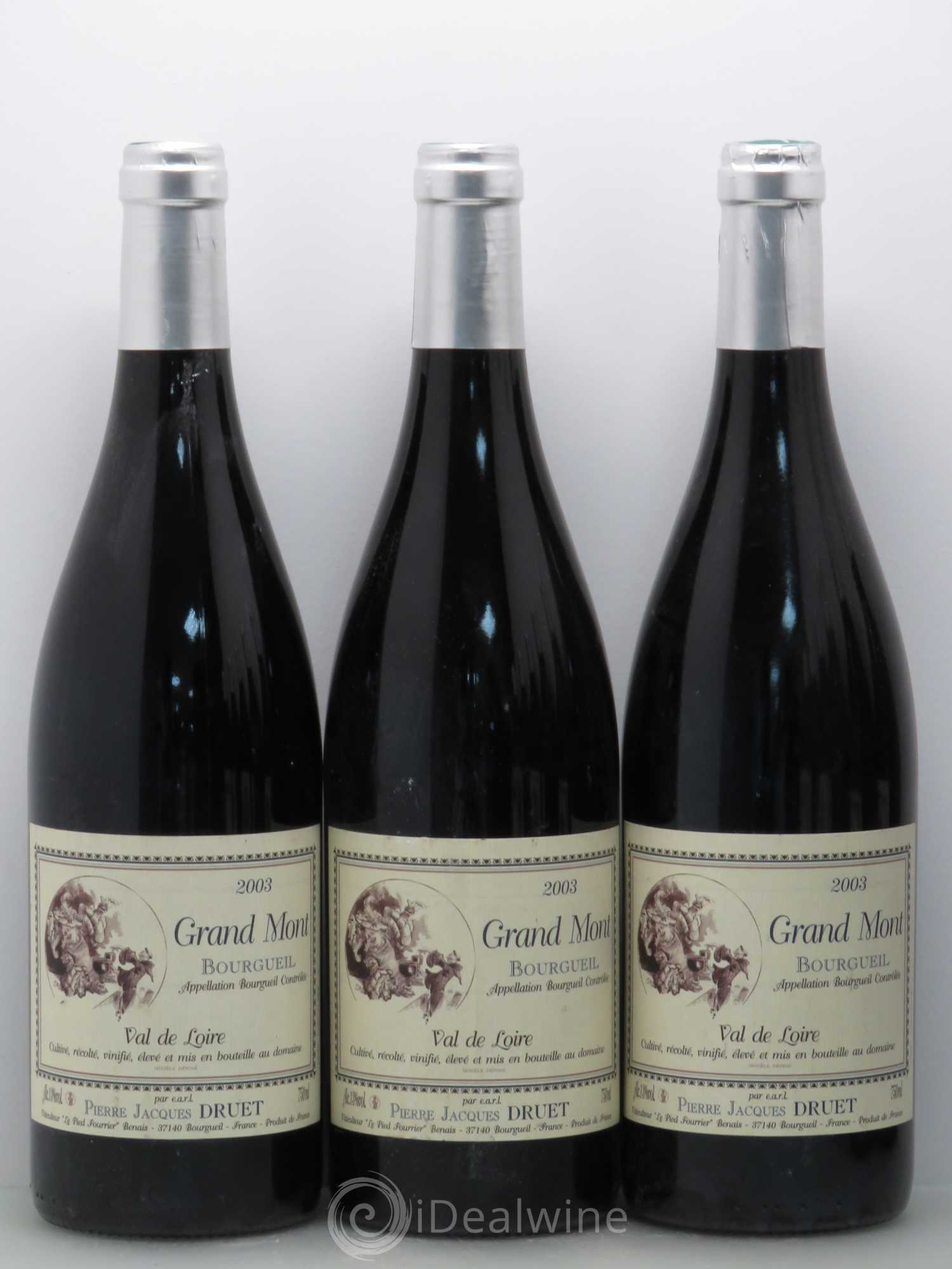Bourgueil Grand Mont Pierre Jacques Druet 2003 - Lot de 12 bouteilles - 2