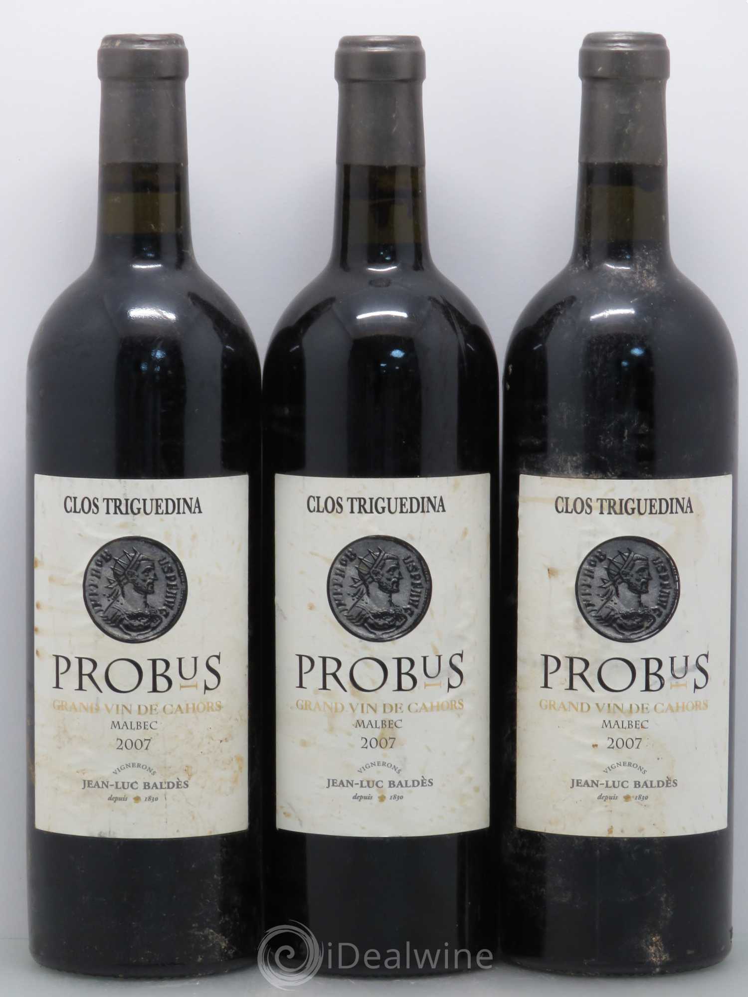 Cahors Clos Triguedina  Probus Jean-Luc Baldès 2007 - Lot de 6 bouteilles - 2