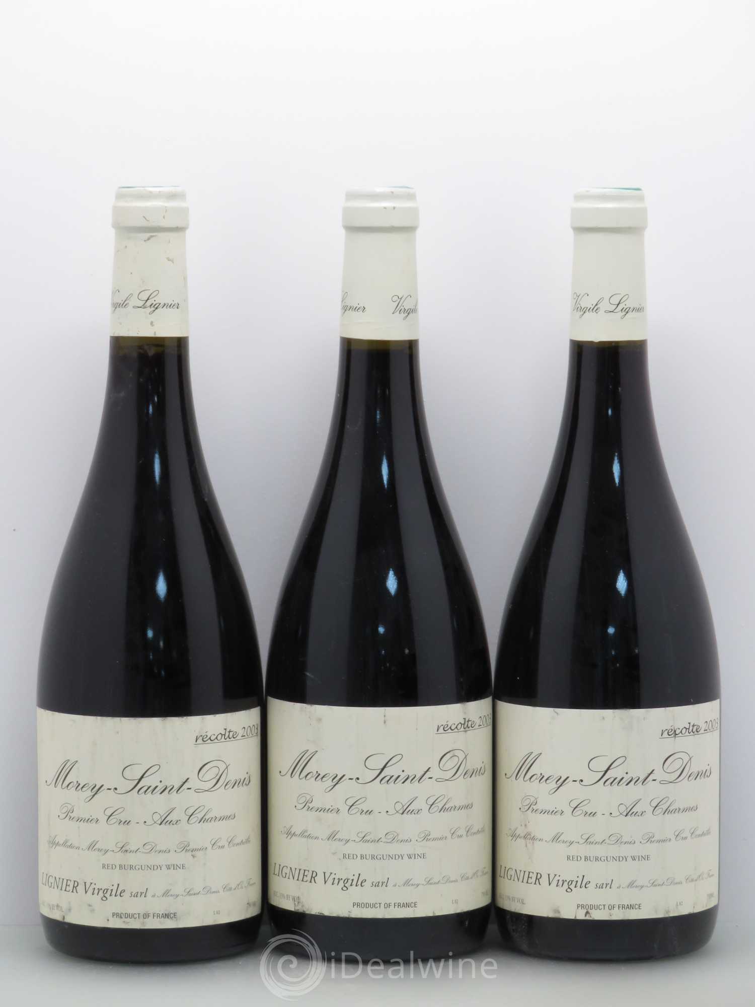 Morey-Saint-Denis 1er Cru Aux charmes Domaine Virgile Lignier 2003 - Posten von 3 Flaschen - 0