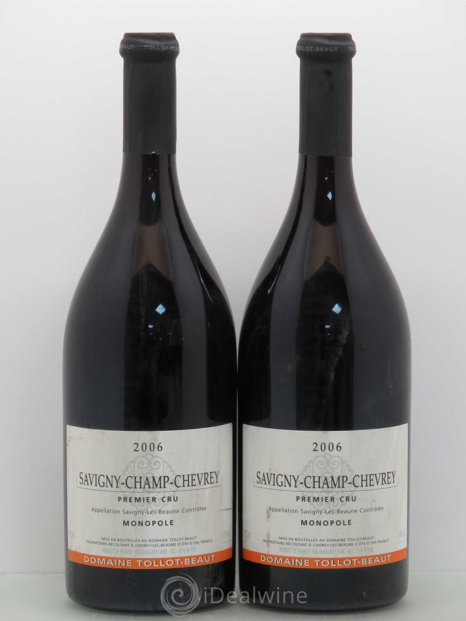 Savigny-lès-Beaune 1er Cru Champ Chevrey Tollot-Beau 2006 - Posten von 2 Flaschen - 0