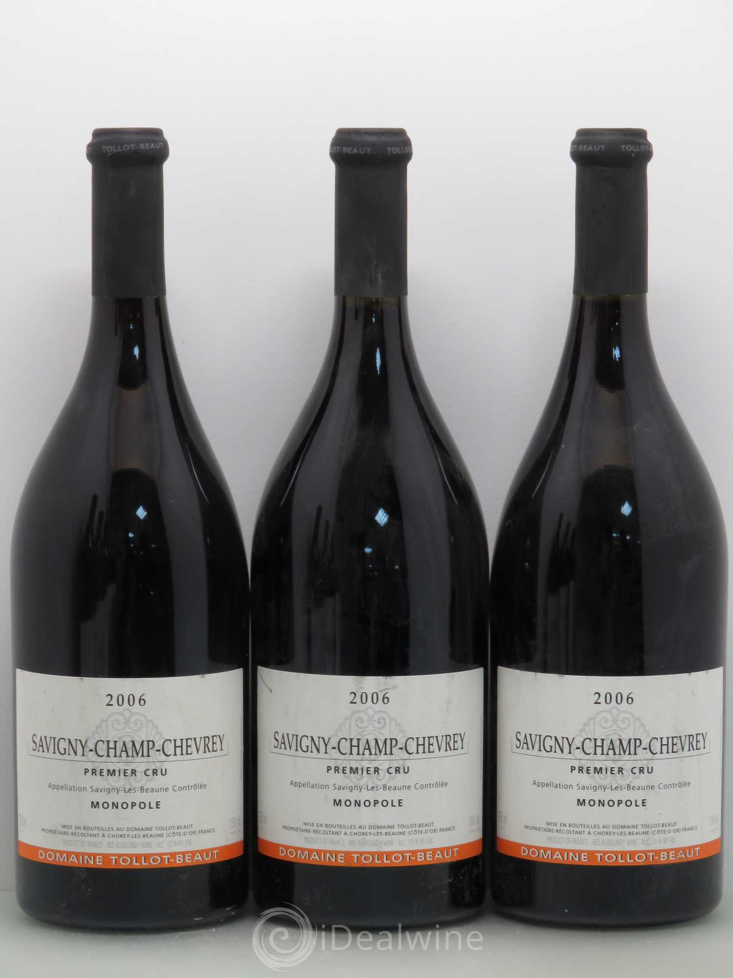 Savigny-lès-Beaune 1er Cru Champ Chevrey Tollot-Beau 2006 - Posten von 6 Flaschen - 1