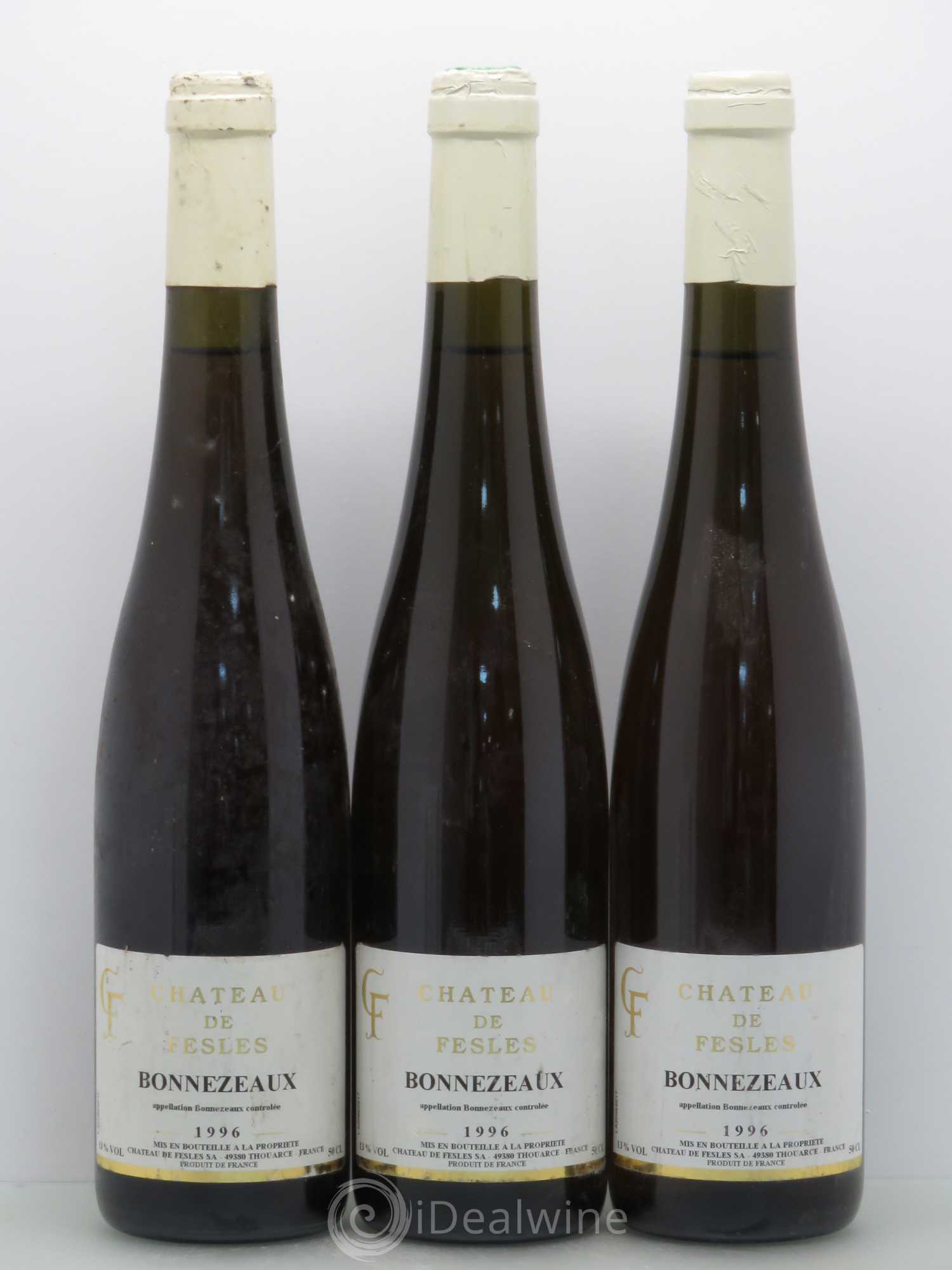 Bonnezeaux Château de Fesles 1996 - Lotto di 3 bottiglie - 0
