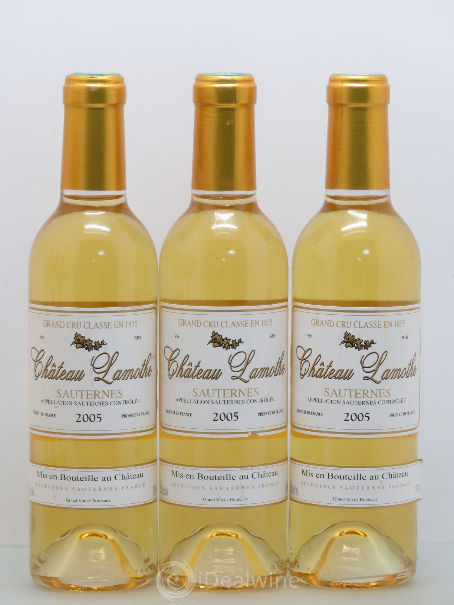 Château Lamothe 2ème Grand Cru Classé 2005 - Posten von 12 Demi-Flaschen - 3