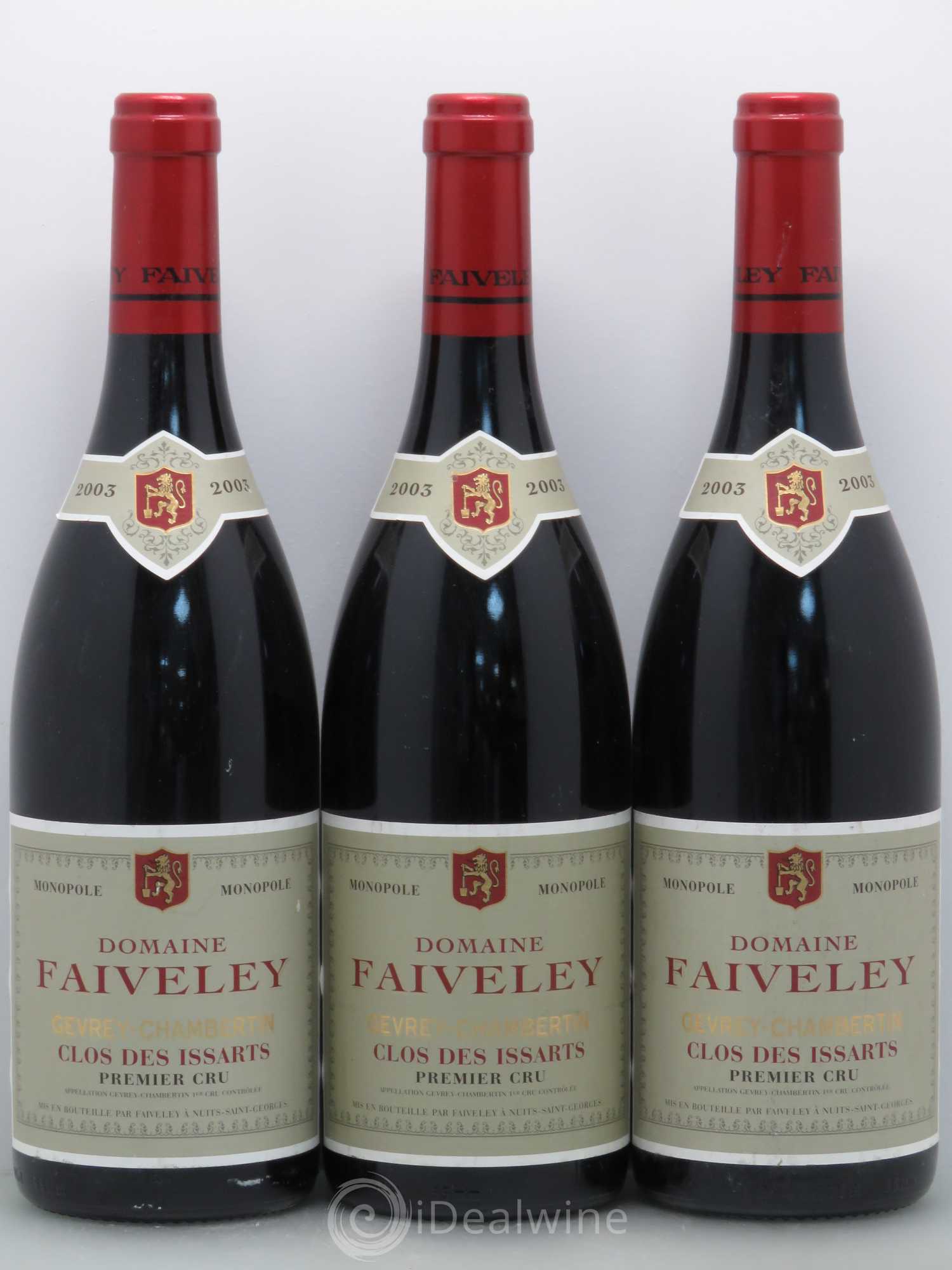 Gevrey-Chambertin 1er Cru Clos des Issarts Faiveley 2003 - Lot de 6 bouteilles - 2