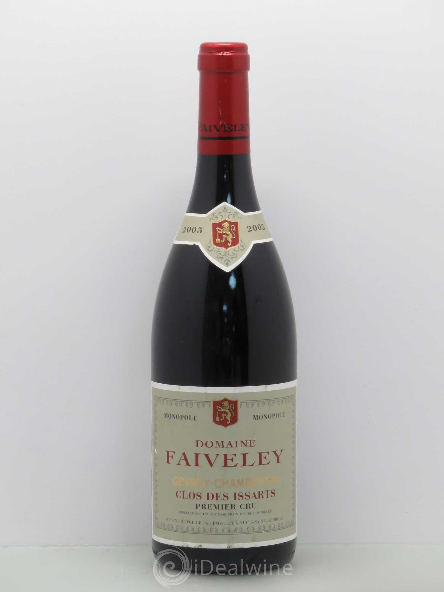 Gevrey-Chambertin 1er Cru Clos des Issarts Faiveley 2003 - Lot de 1 bouteille - 0