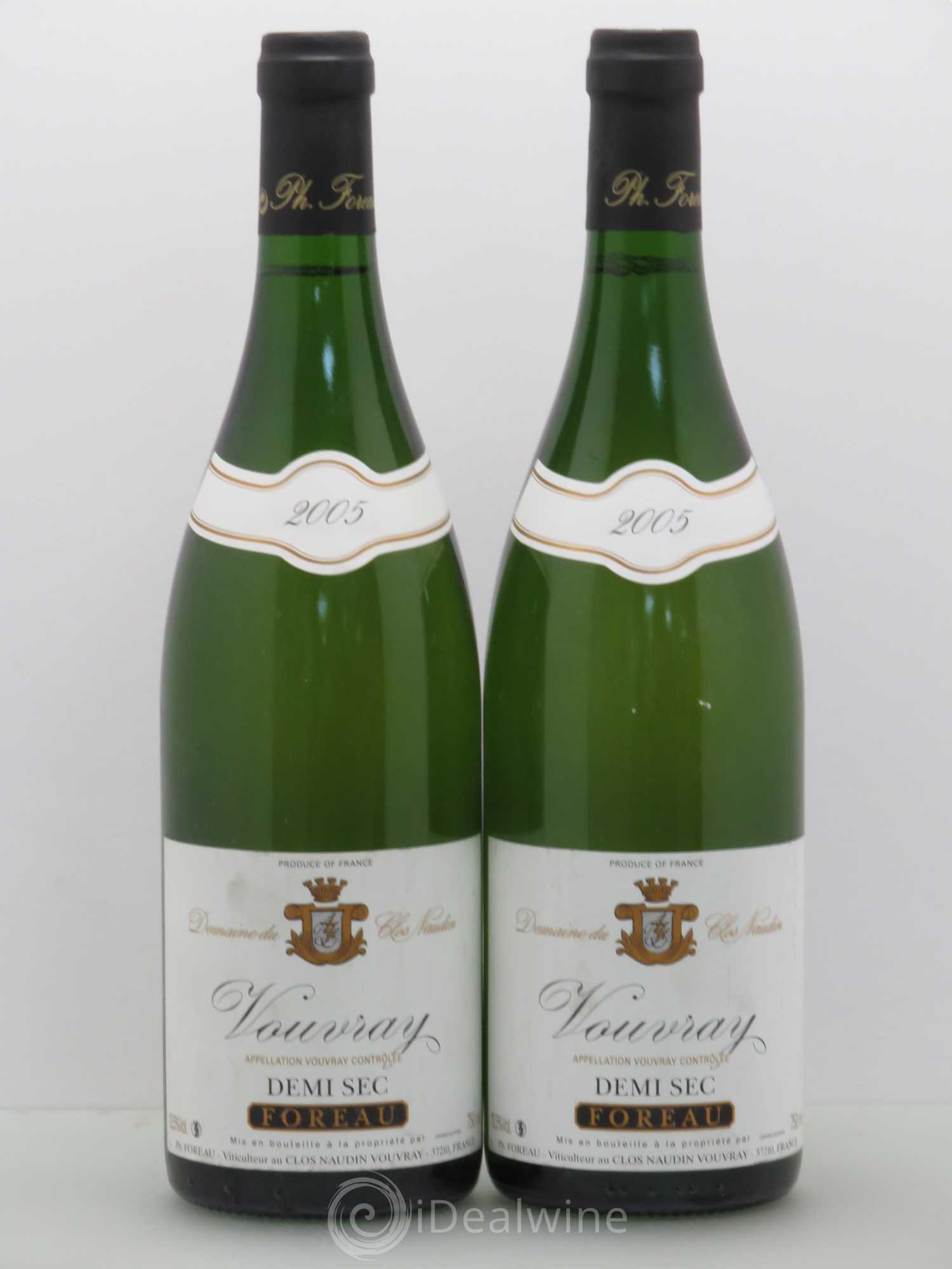 Vouvray Demi-Sec Clos Naudin - Philippe Foreau 2005 - Lot de 2 bouteilles - 0