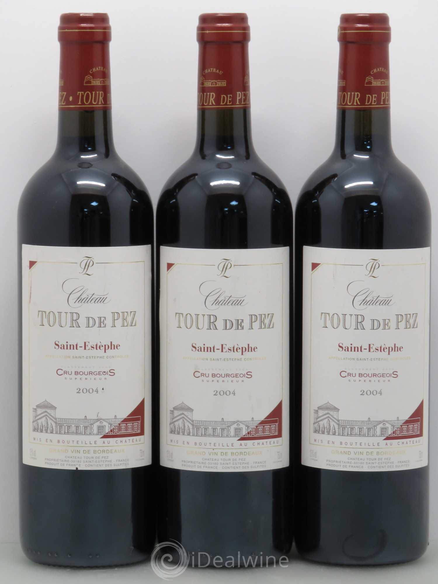 Château Tour de Pez Cru Bourgeois 2004 - Lot de 3 bouteilles - 0