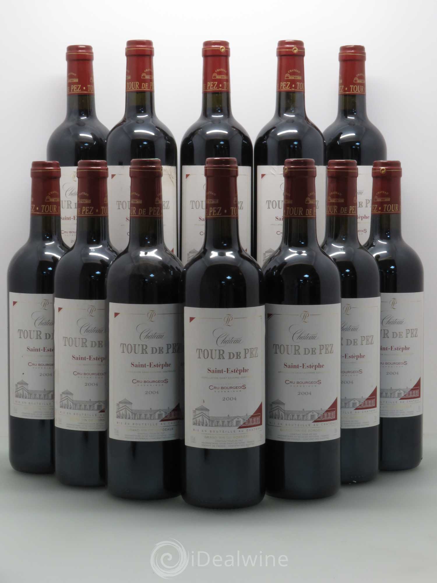 Château Tour de Pez Cru Bourgeois 2004 - Lot de 12 bouteilles - 0