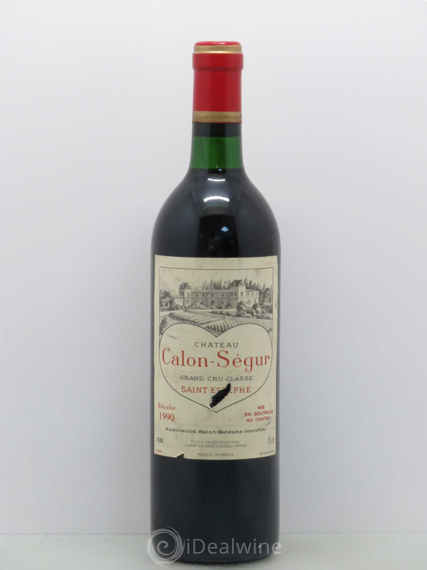 Château Calon Ségur 3ème Grand Cru Classé 1990 - Lot de 1 bouteille - 0