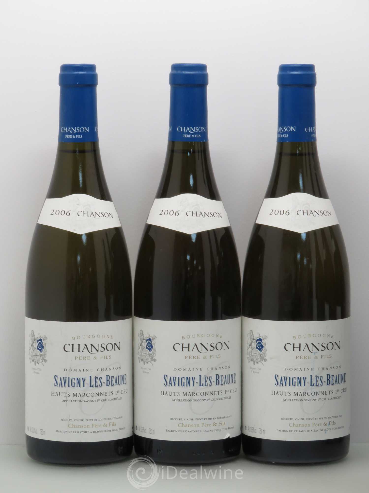 Savigny-lès-Beaune 1er Cru Hauts Marconnets Maison Chansonr 2006 - Posten von 6 Flaschen - 1