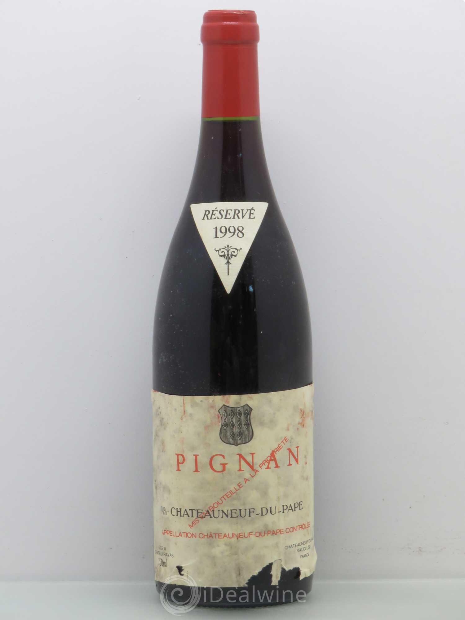 Châteauneuf-du-Pape Pignan Emmanuel Reynaud 1998 - Lot de 1 bouteille - 0