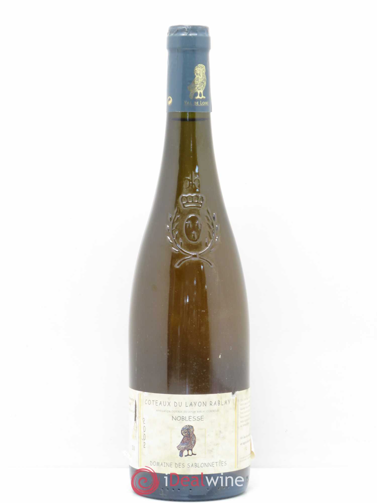 Coteaux du Layon Rablay Noblesse Domaine des Sablonnettes J.Menard 2002 - Posten von 1 Flasche - 0
