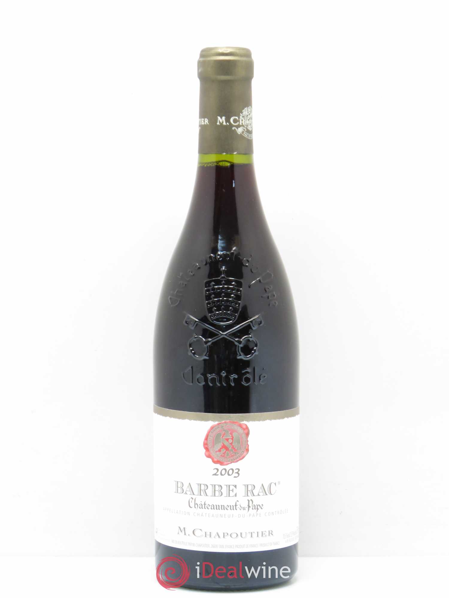 Châteauneuf-du-Pape Barbe Rac Chapoutier 2003 - Lot de 1 bouteille - 0