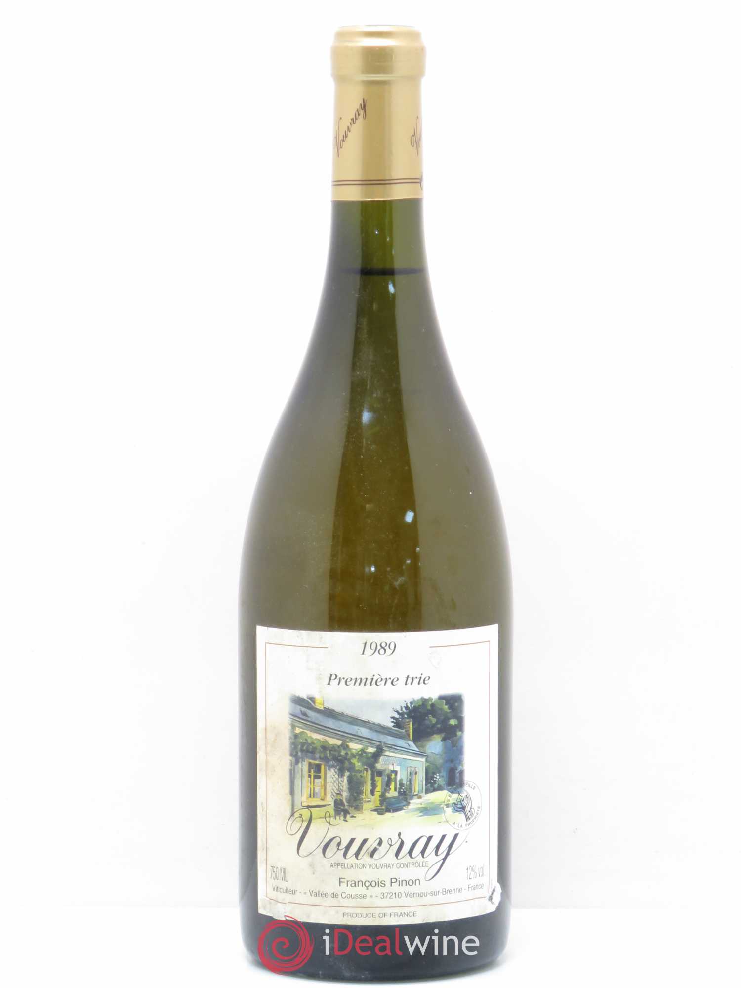 Vouvray 1ere Trie Domaine Francois Pinon 1989 - Posten von 1 Flasche - 0