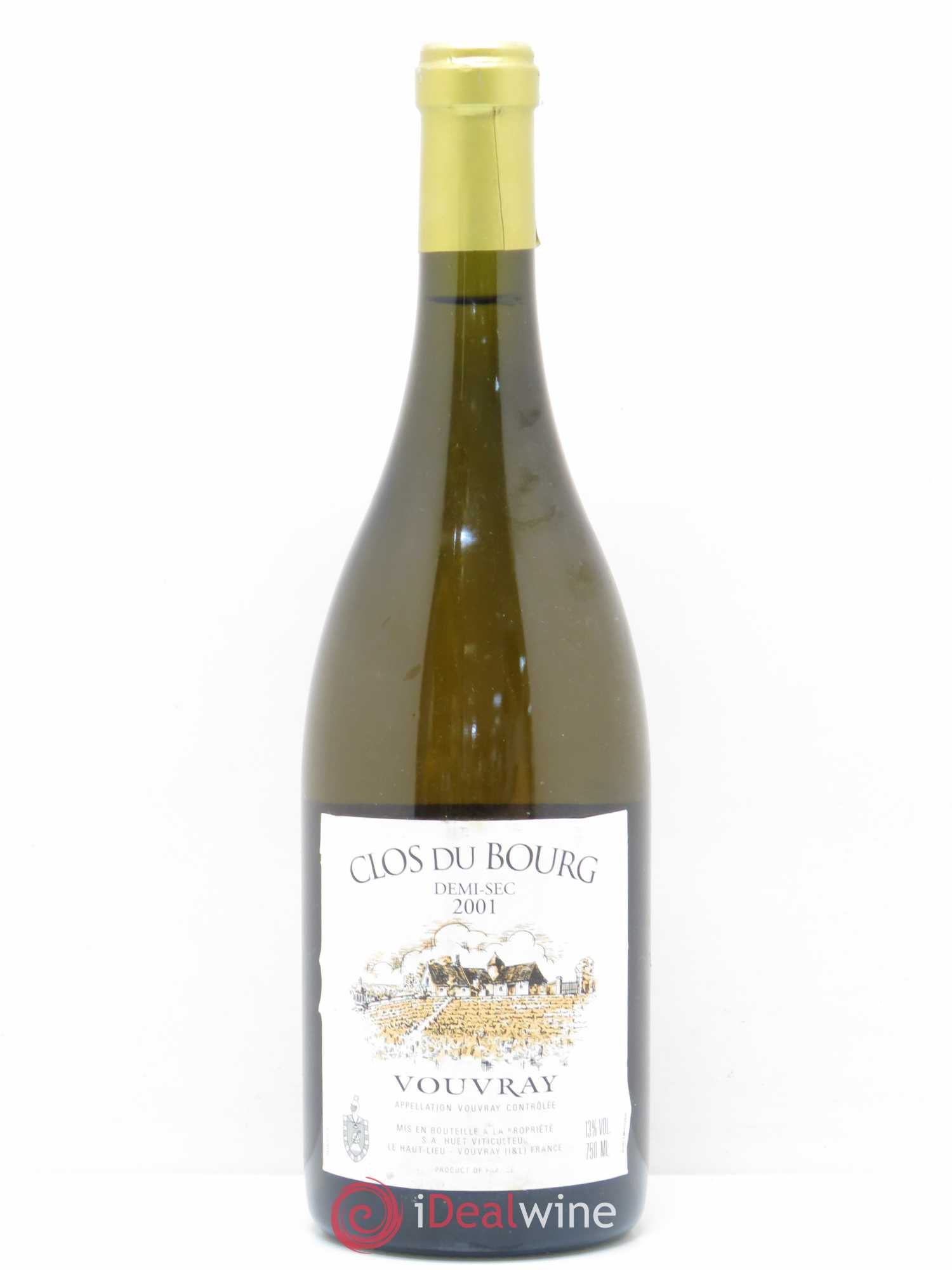 Vouvray Clos du Bourg Demi-Sec Domaine Huet 2001 - Lot de 1 bouteille - 0