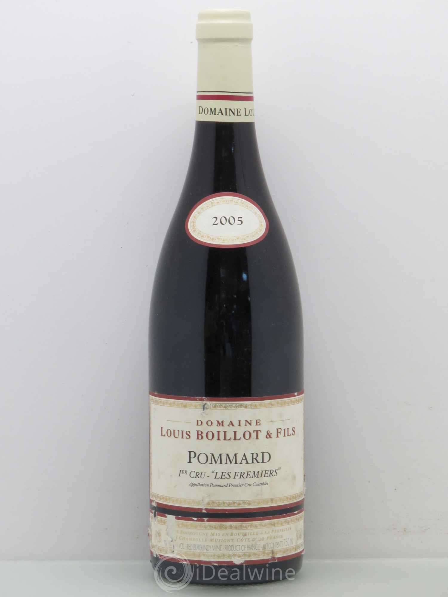 Pommard 1er Cru Les Fremiets - Louis Boillot 2005 - Posten von 1 Flasche - 0