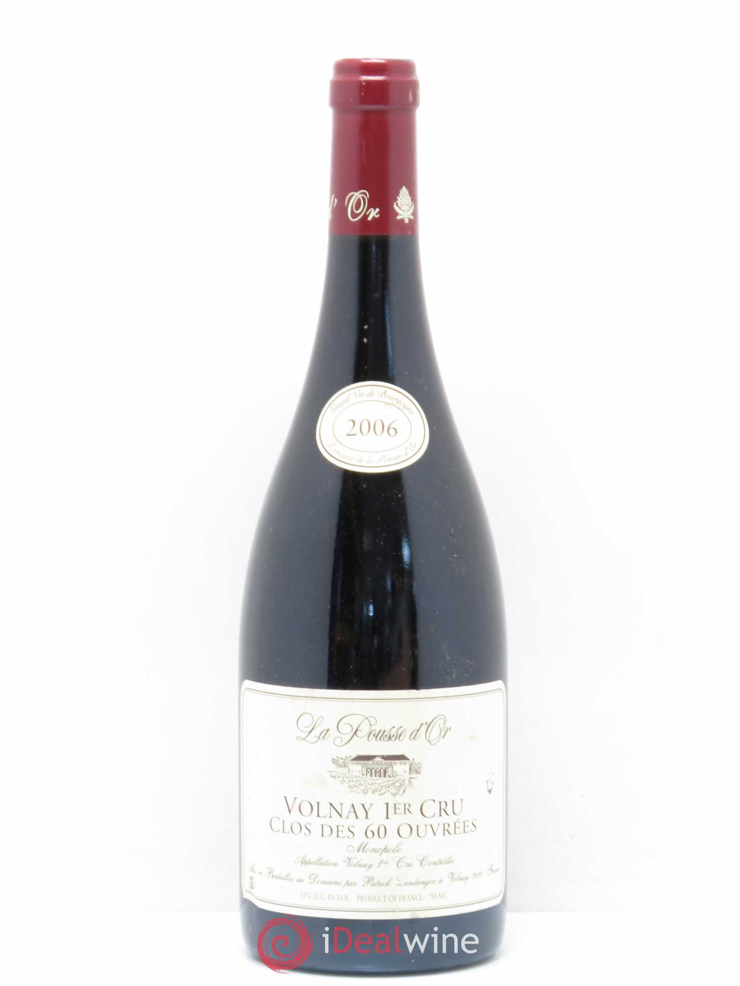 Volnay 1er Cru Clos des 60 ouvrées La Pousse d'Or (Domaine de) 2006 - Lot de 1 bouteille - 0