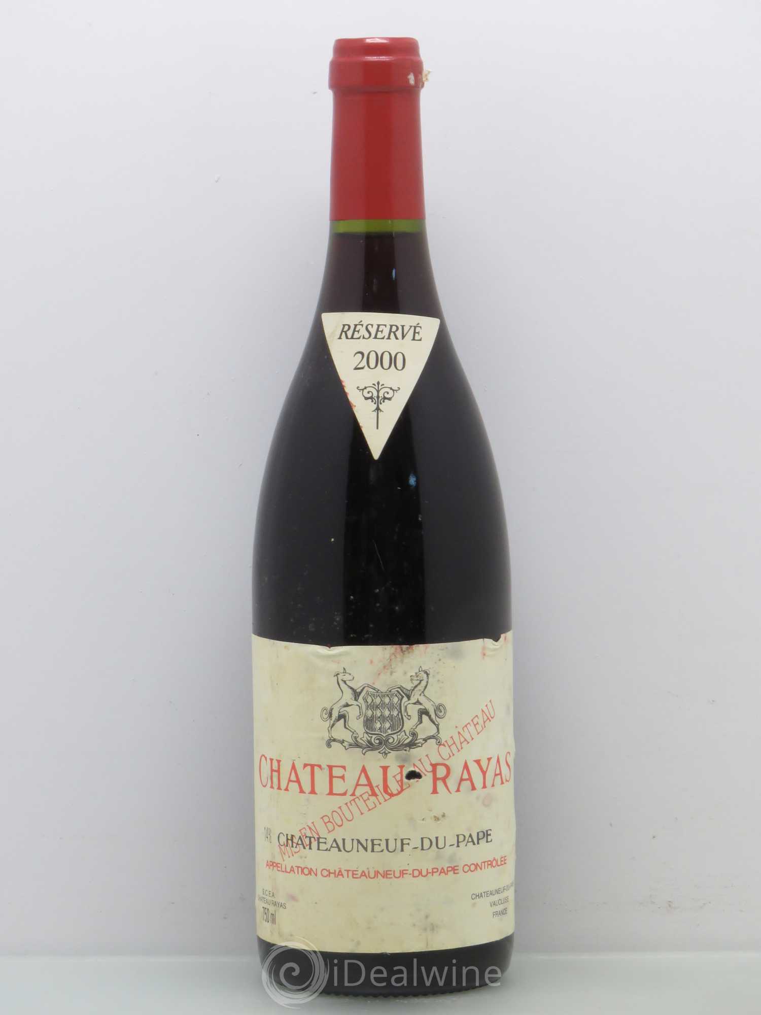 Châteauneuf-du-Pape Château Rayas Emmanuel Reynaud 2000 - Lot de 1 bouteille - 0