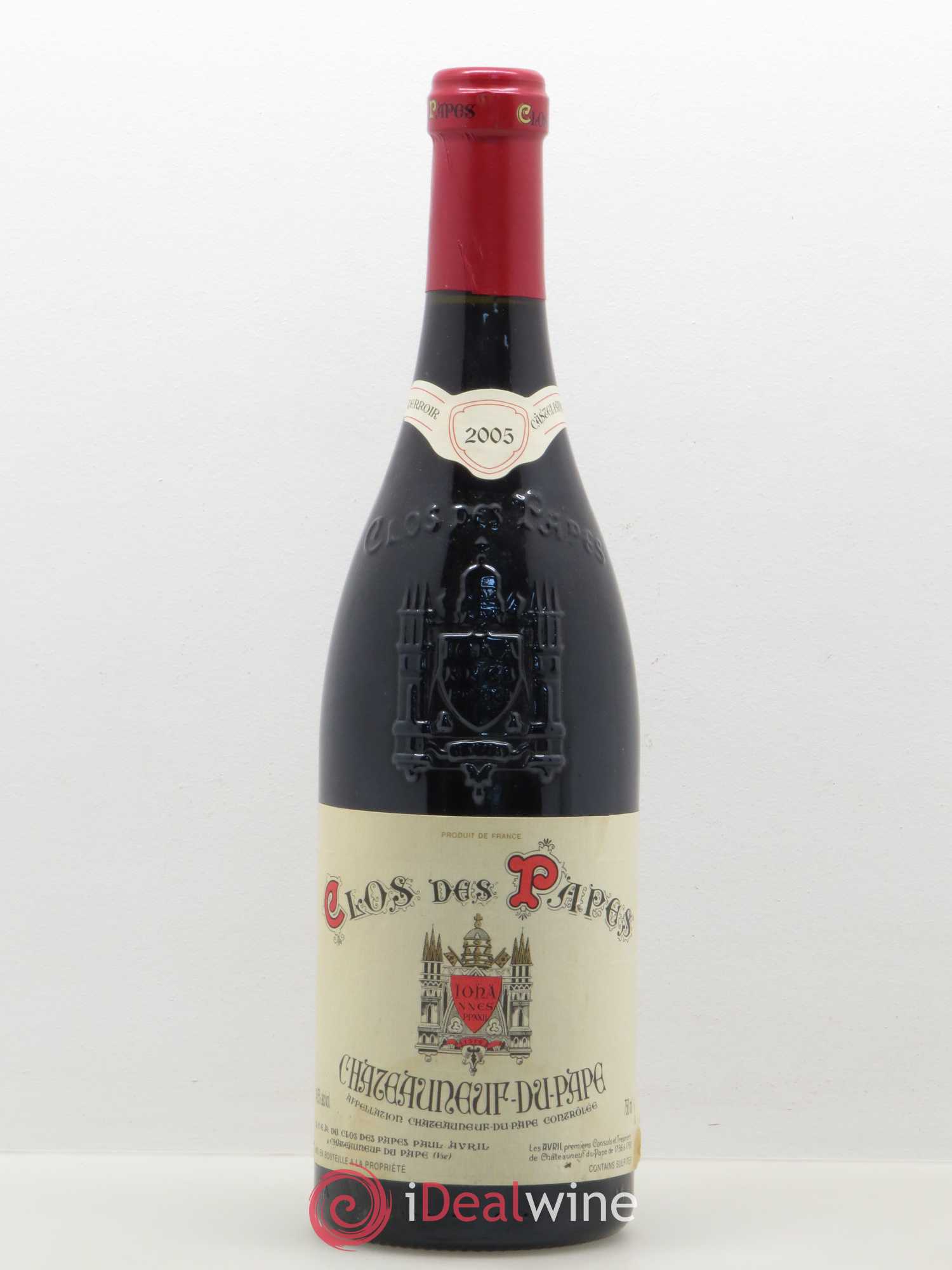 Châteauneuf-du-Pape Clos des Papes - Paul Avril 2005 - Lot de 1 bouteille - 0