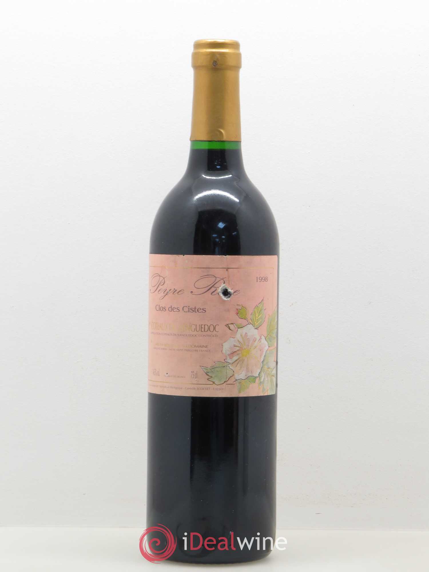 Vin de France (anciennement Coteaux du Languedoc) Domaine Peyre Rose Les Cistes Marlène Soria 1998 - Lot de 1 bouteille - 0