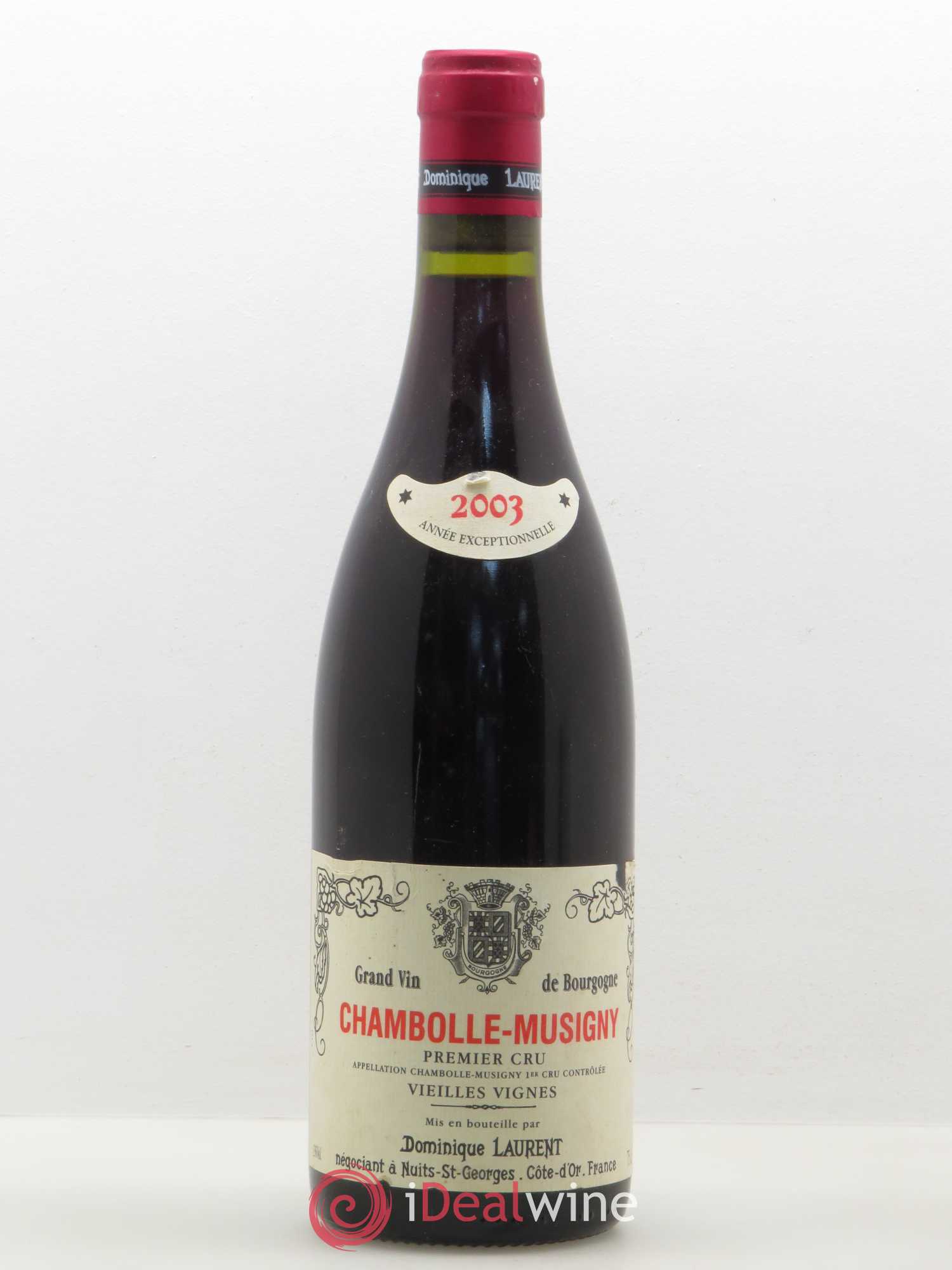 Chambolle-Musigny 1er Cru Vieilles Vignes Dominique Laurent 2003 - Lot de 1 bouteille - 0