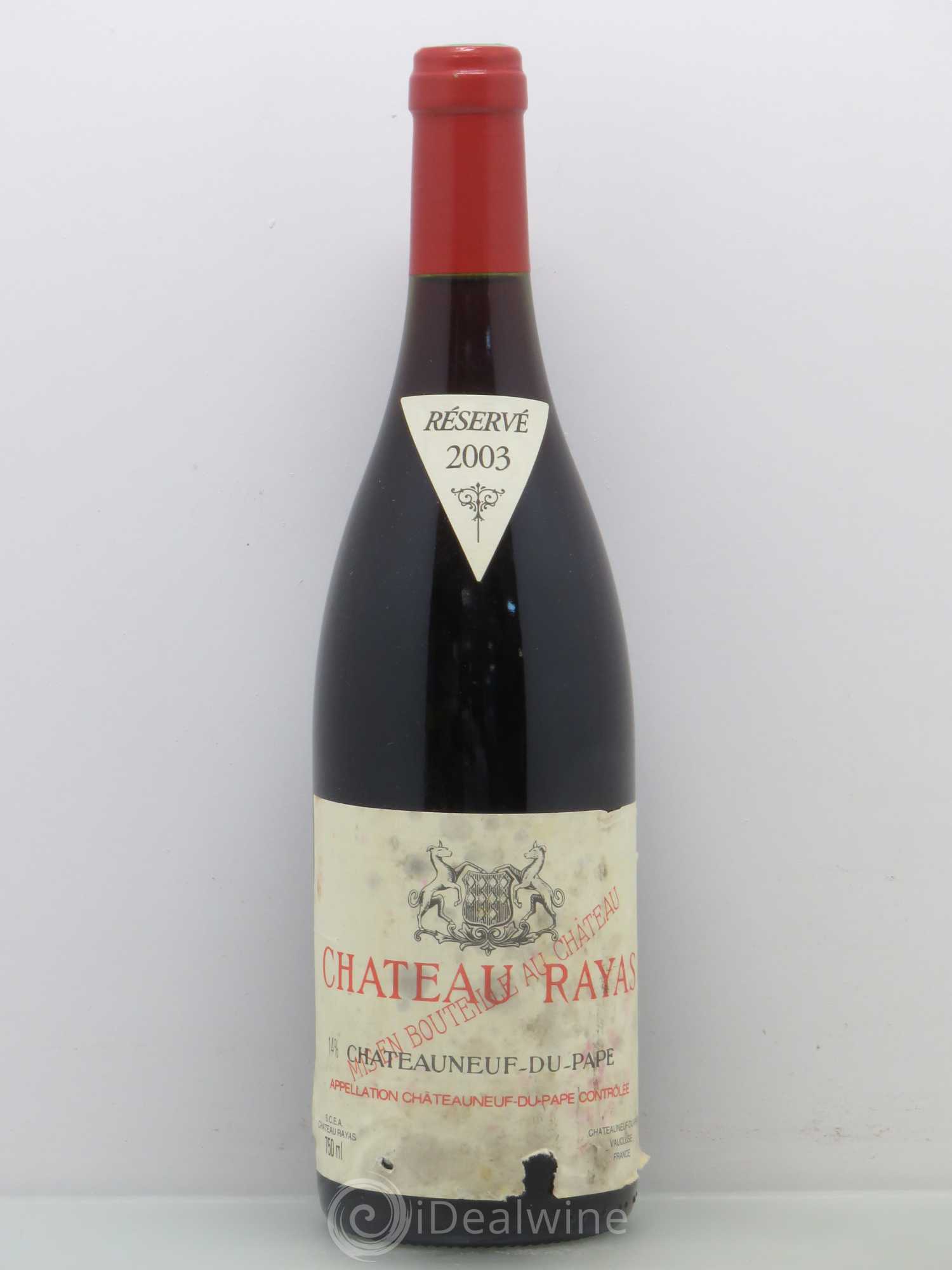 Châteauneuf-du-Pape Château Rayas Emmanuel Reynaud 2003 - Lot de 1 bouteille - 0