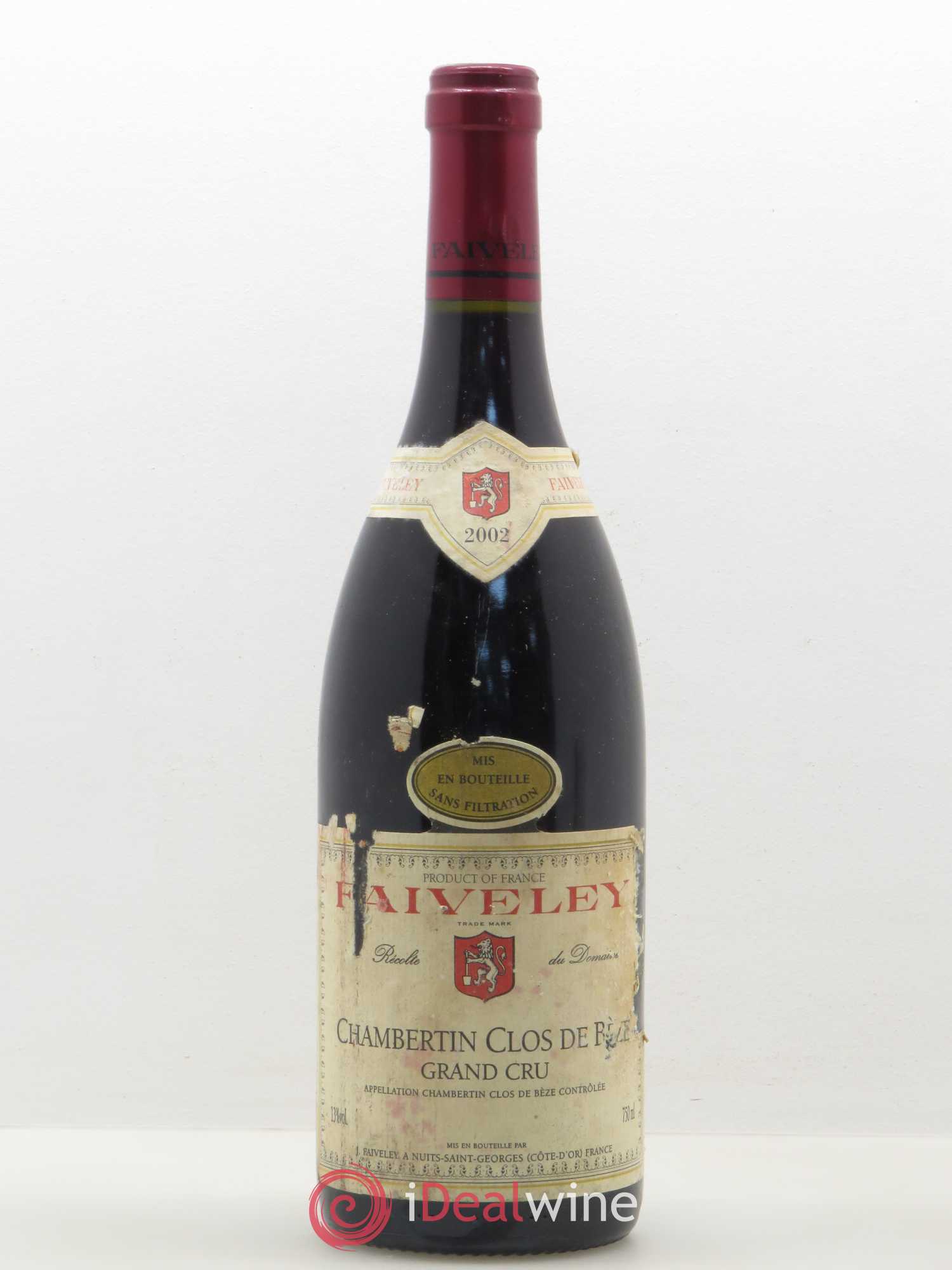 Chambertin Clos de Bèze Grand Cru Faiveley 2002 - Lot de 1 bouteille - 0