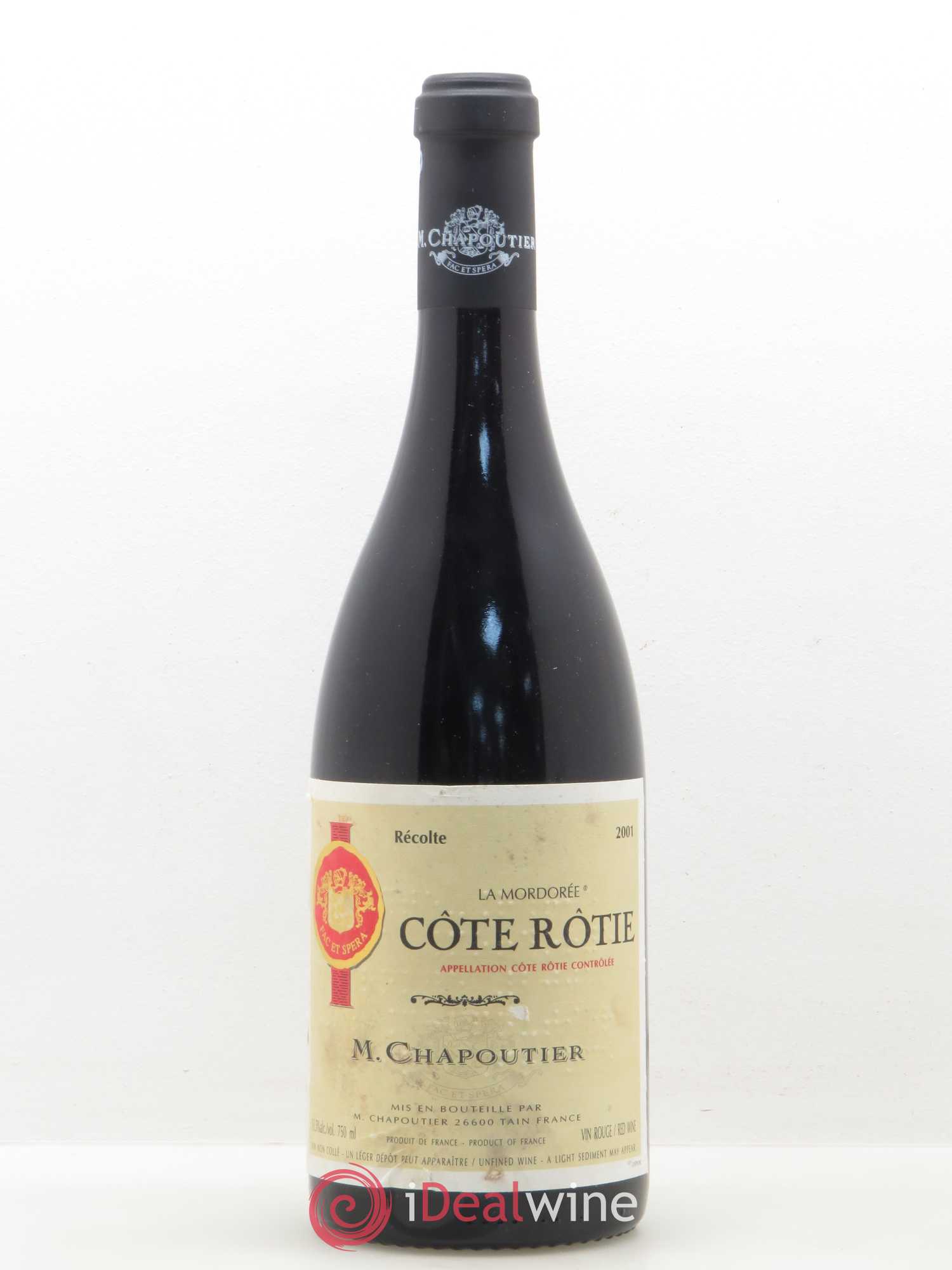 Côte-Rôtie La Mordorée Chapoutier 2001 - Lot de 1 bouteille - 0