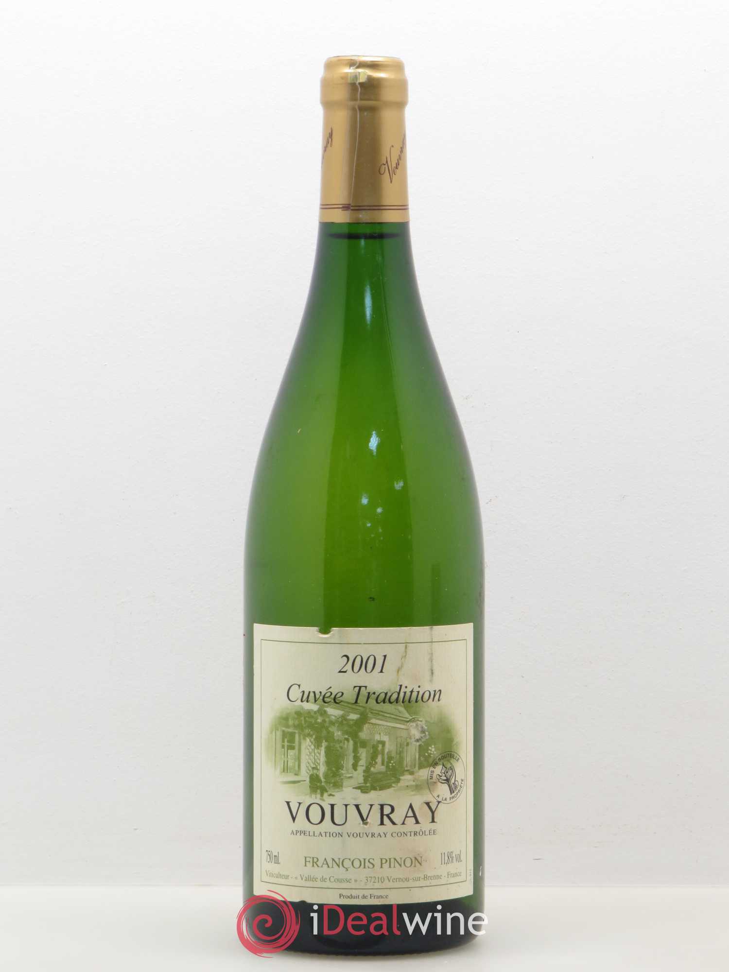 Vouvray cuvée Tradition Francois Pinon 2001 - Posten von 1 Flasche - 0