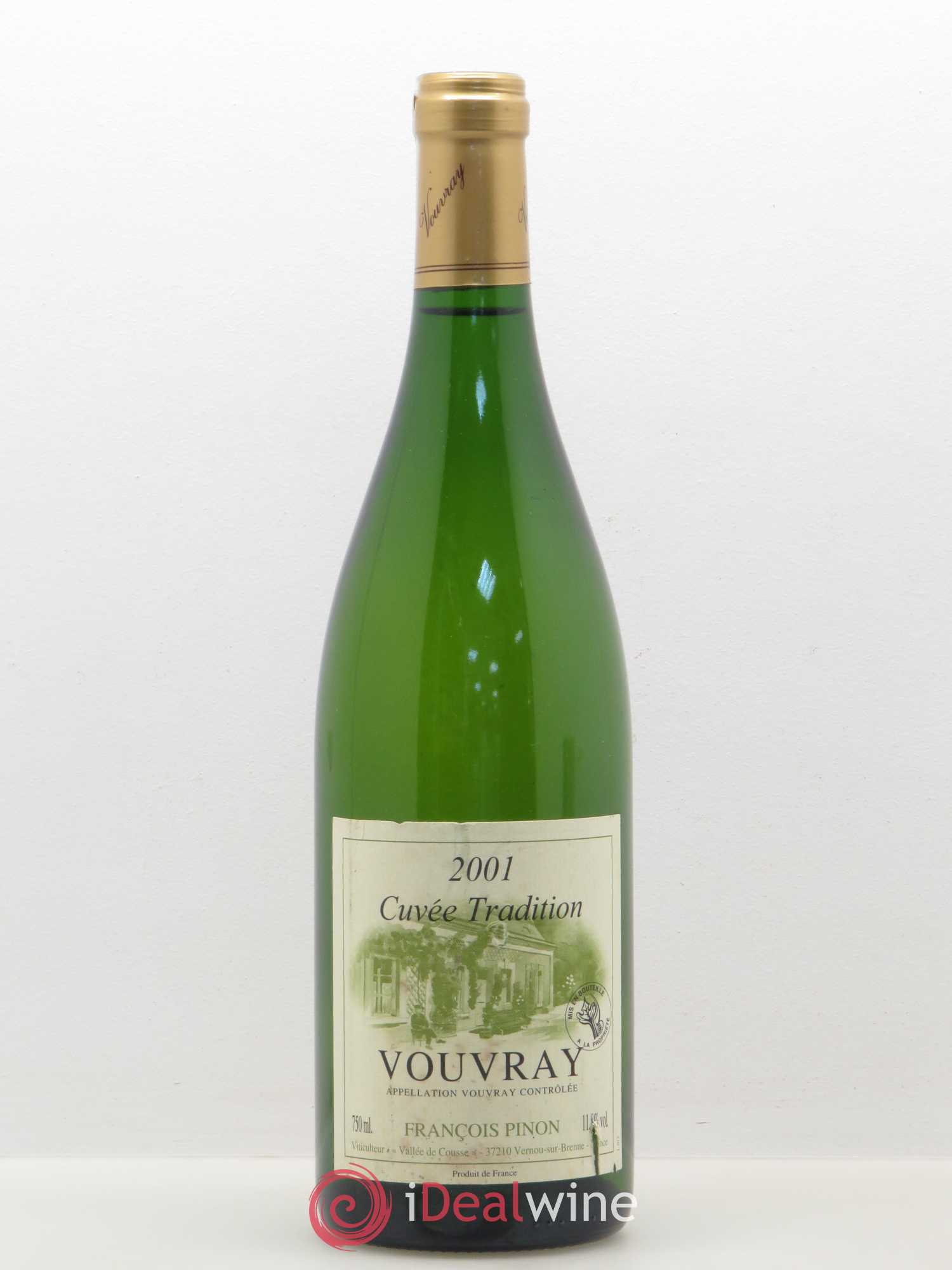 Vouvray cuvée Tradition Francois Pinon 2001 - Posten von 1 Flasche - 0
