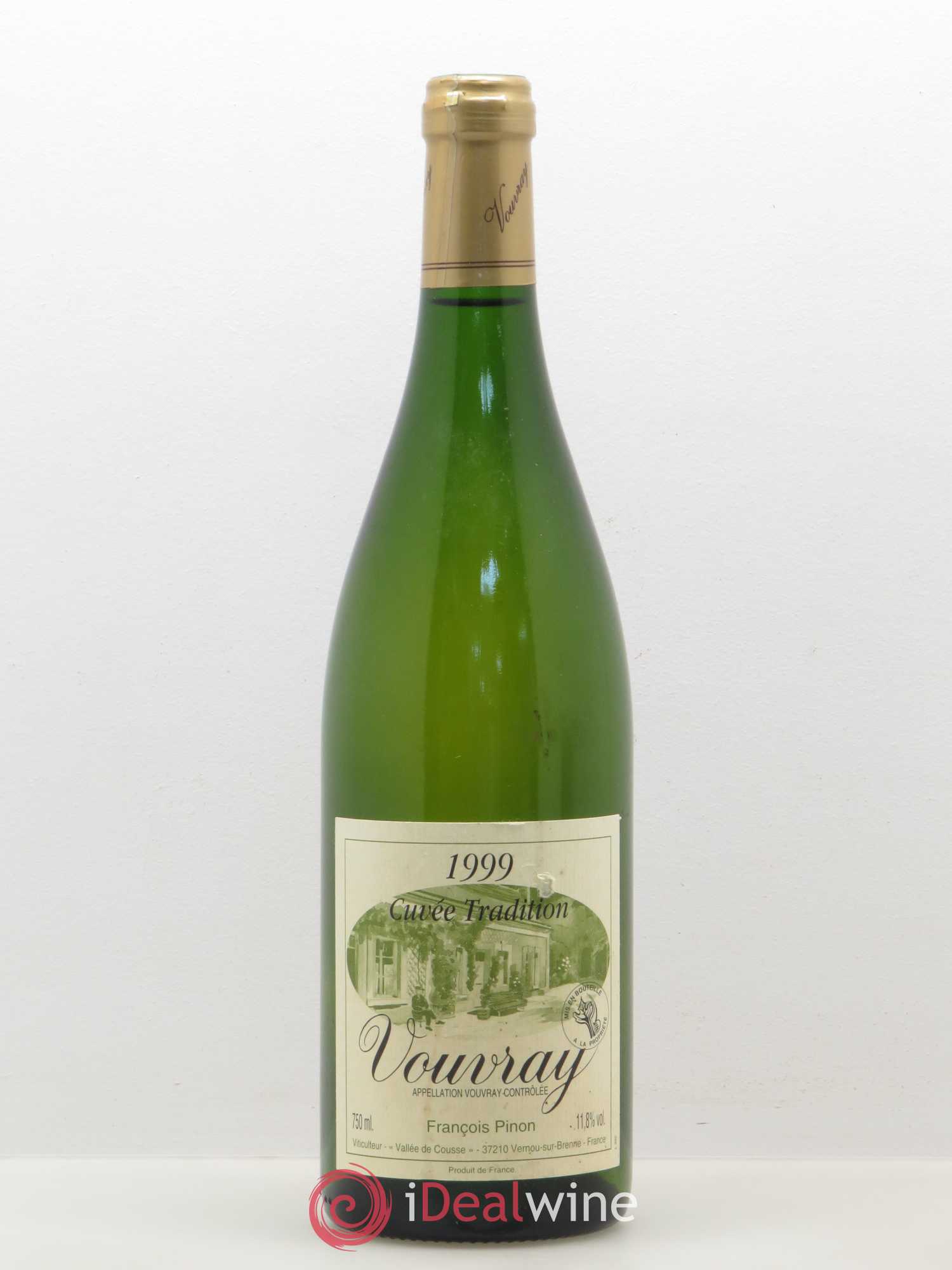 Vouvray cuvée Tradition Francois Pinon 1999 - Posten von 1 Flasche - 0