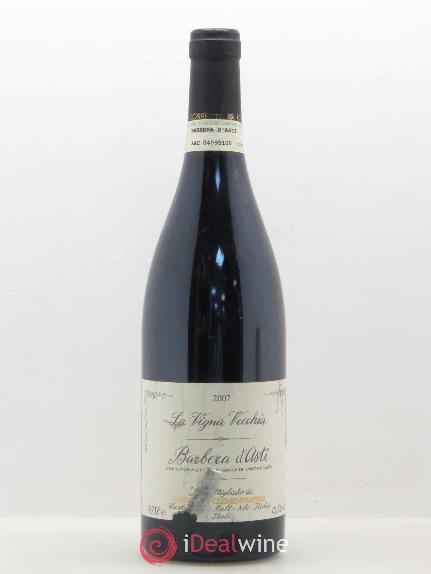 Italie Barbera d'Asti Vigna Vecchia Cossetti Clemente 2007 - Posten von 1 Flasche - 0