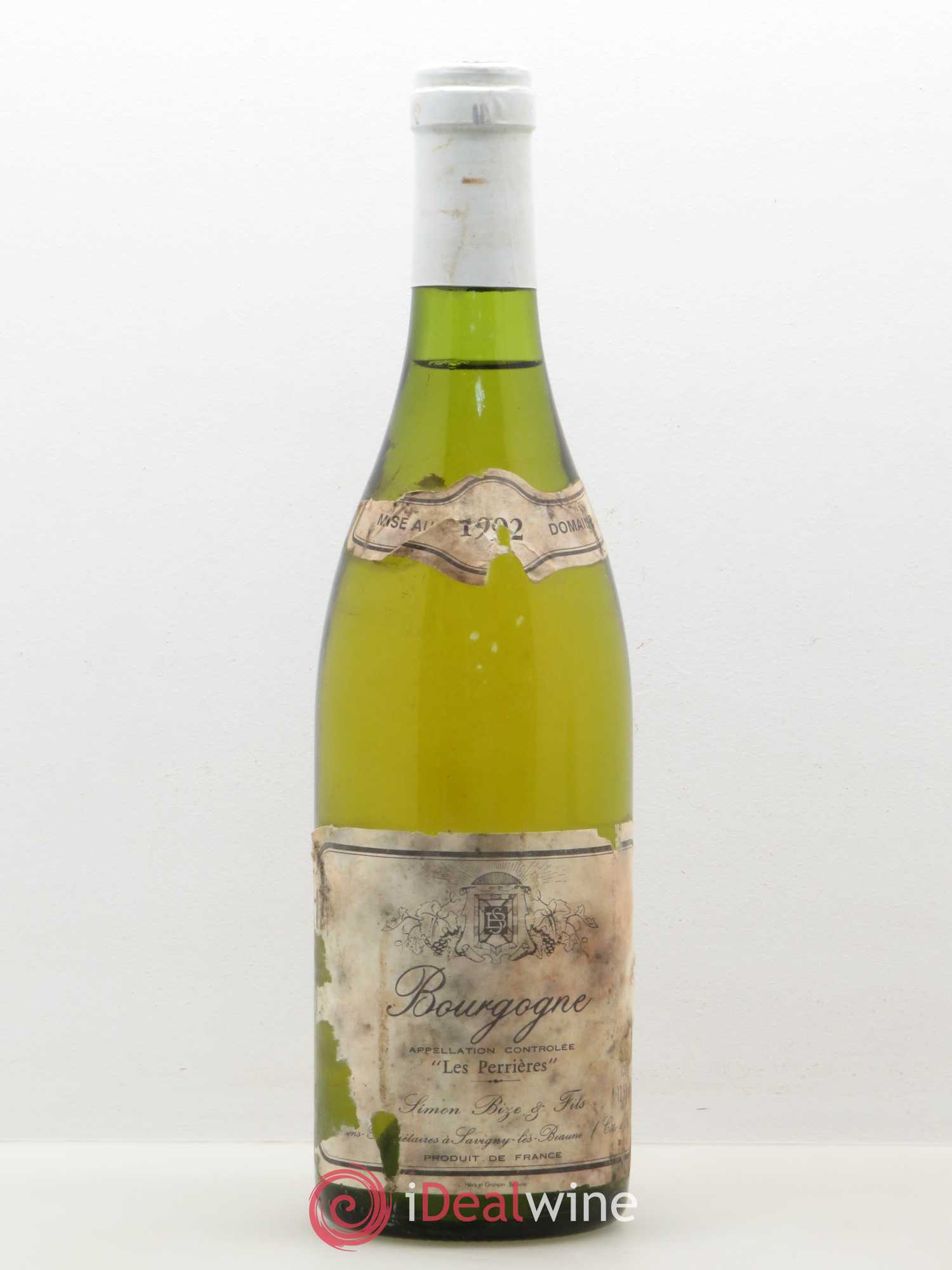 Bourgogne Les Perrieres Simon Bize 1992 - Lot de 1 bouteille - 0