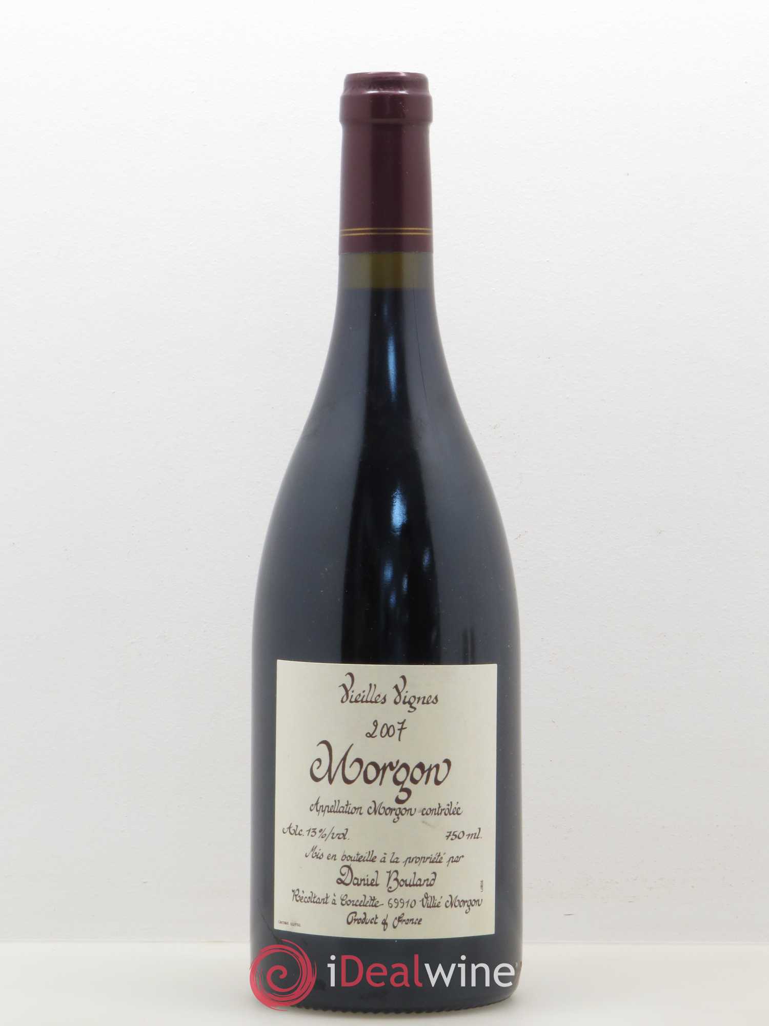 Morgon Vieilles Vignes Daniel Bouland (Domaine) 2007 - Lot de 1 bouteille - 0