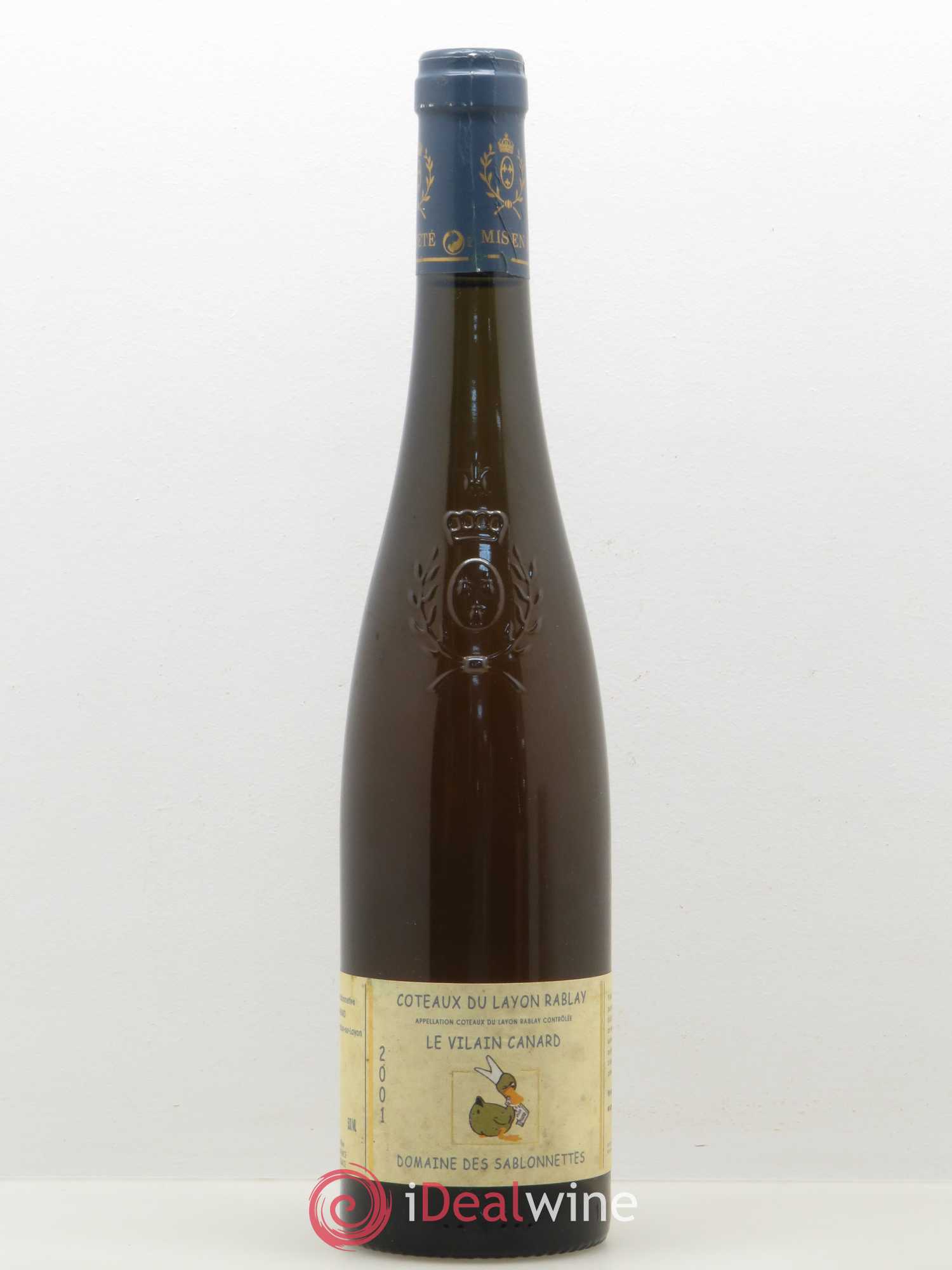 Coteaux du Layon Rablay Grains Nobles Le Vilain Canard Joel Menard 2001 - Lotto di 1 bottiglia - 0