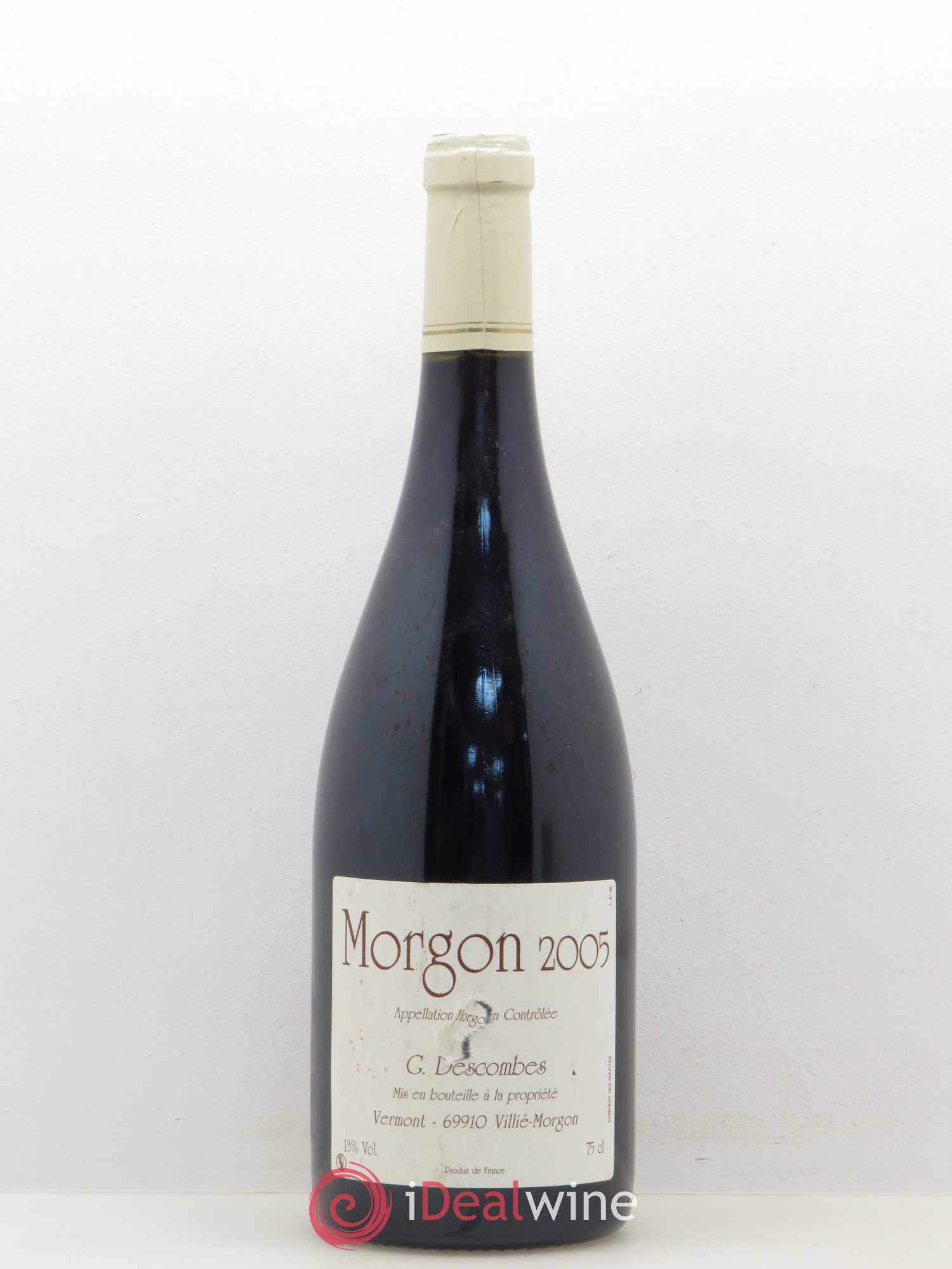Morgon Georges Descombes (Domaine) 2005 - Lot de 1 bouteille - 0