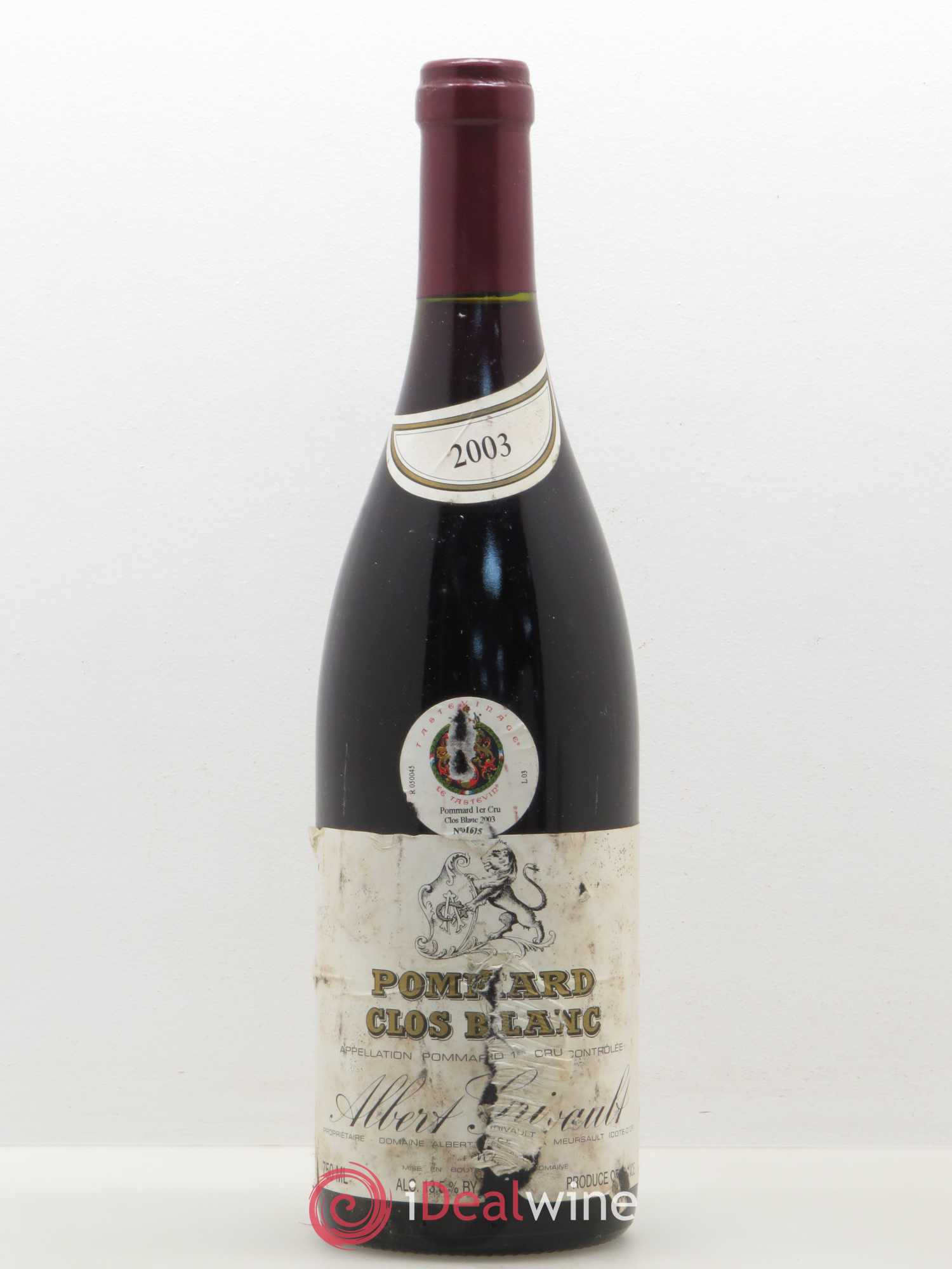 Pommard 1er Cru Clos Blanc Albert Grivault 2003 - Lot de 1 bouteille - 0