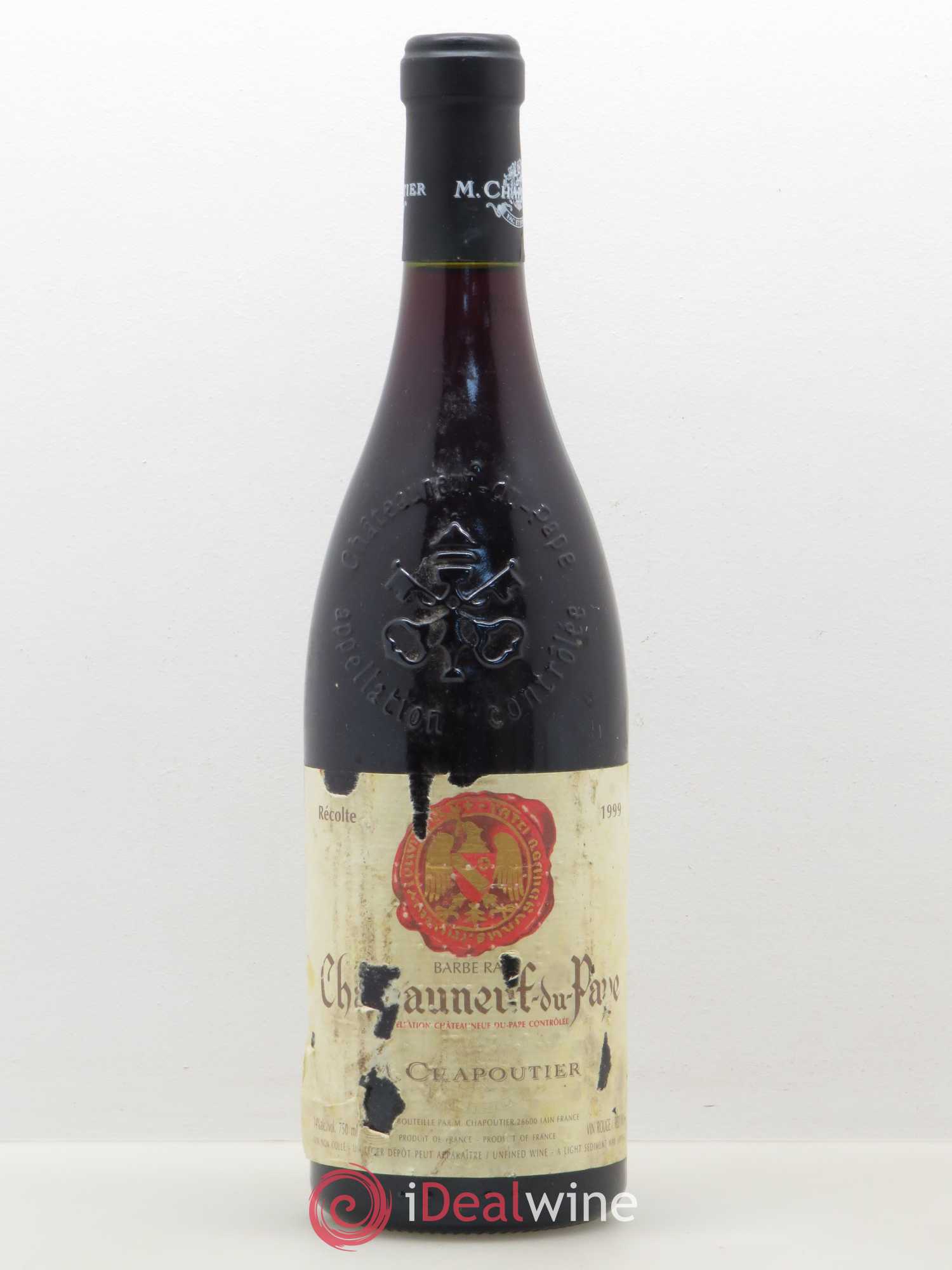 Châteauneuf-du-Pape Barbe Rac Chapoutier 1999 - Lot de 1 bouteille - 0