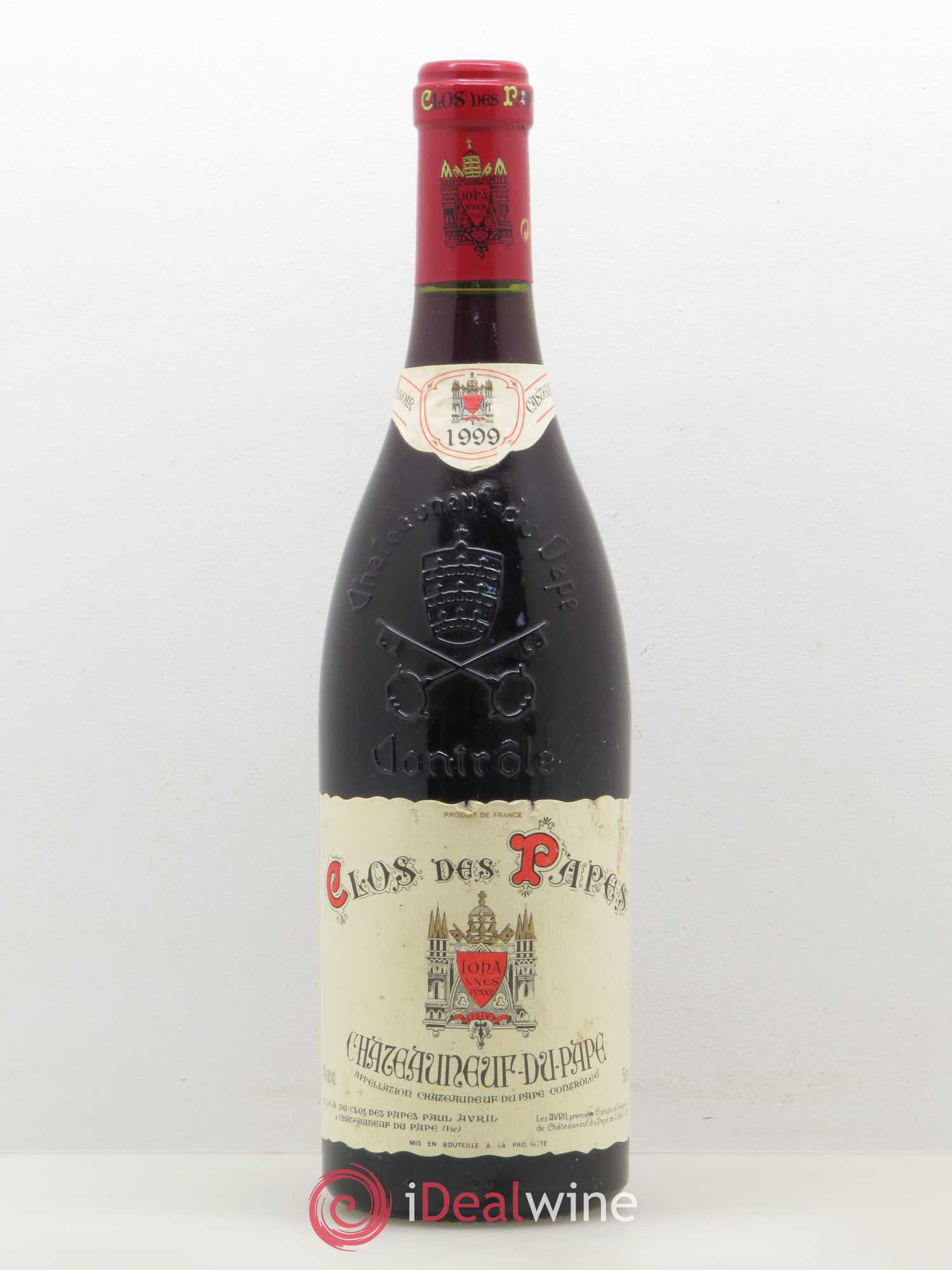 Châteauneuf-du-Pape Clos des Papes - Paul Avril 1999 - Lot de 1 bouteille - 0