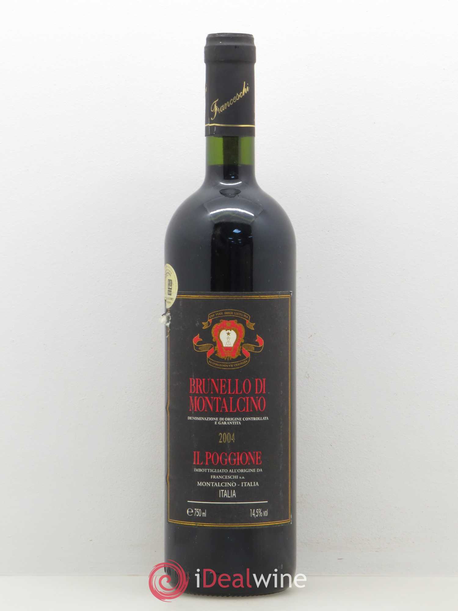 Brunello di Montalcino DOCG Il Poggione Lavinio Franceschi 2004 - Lot de 1 bouteille - 0