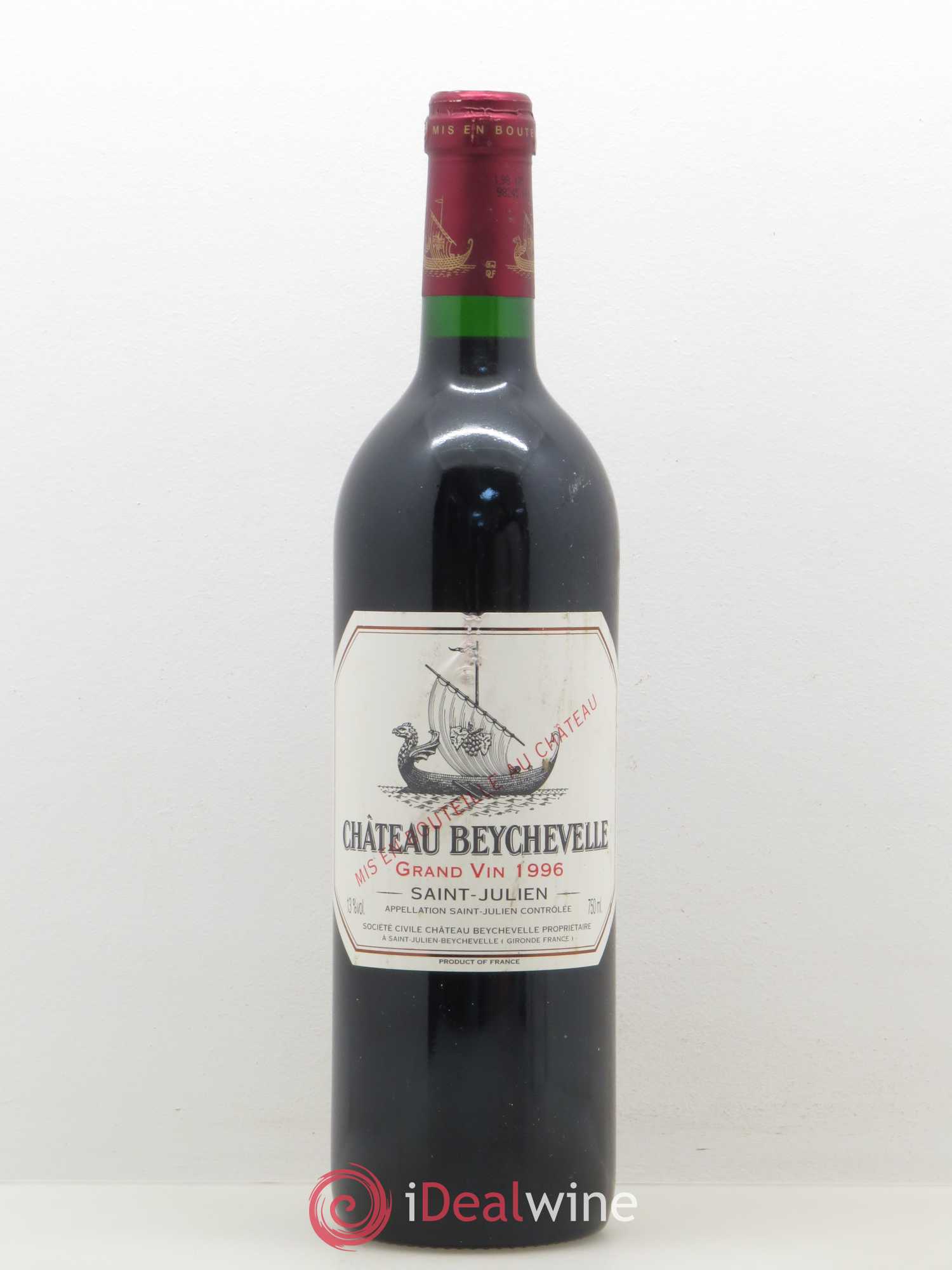 Château Beychevelle 4ème Grand Cru Classé 1996 - Lot de 1 bouteille - 0
